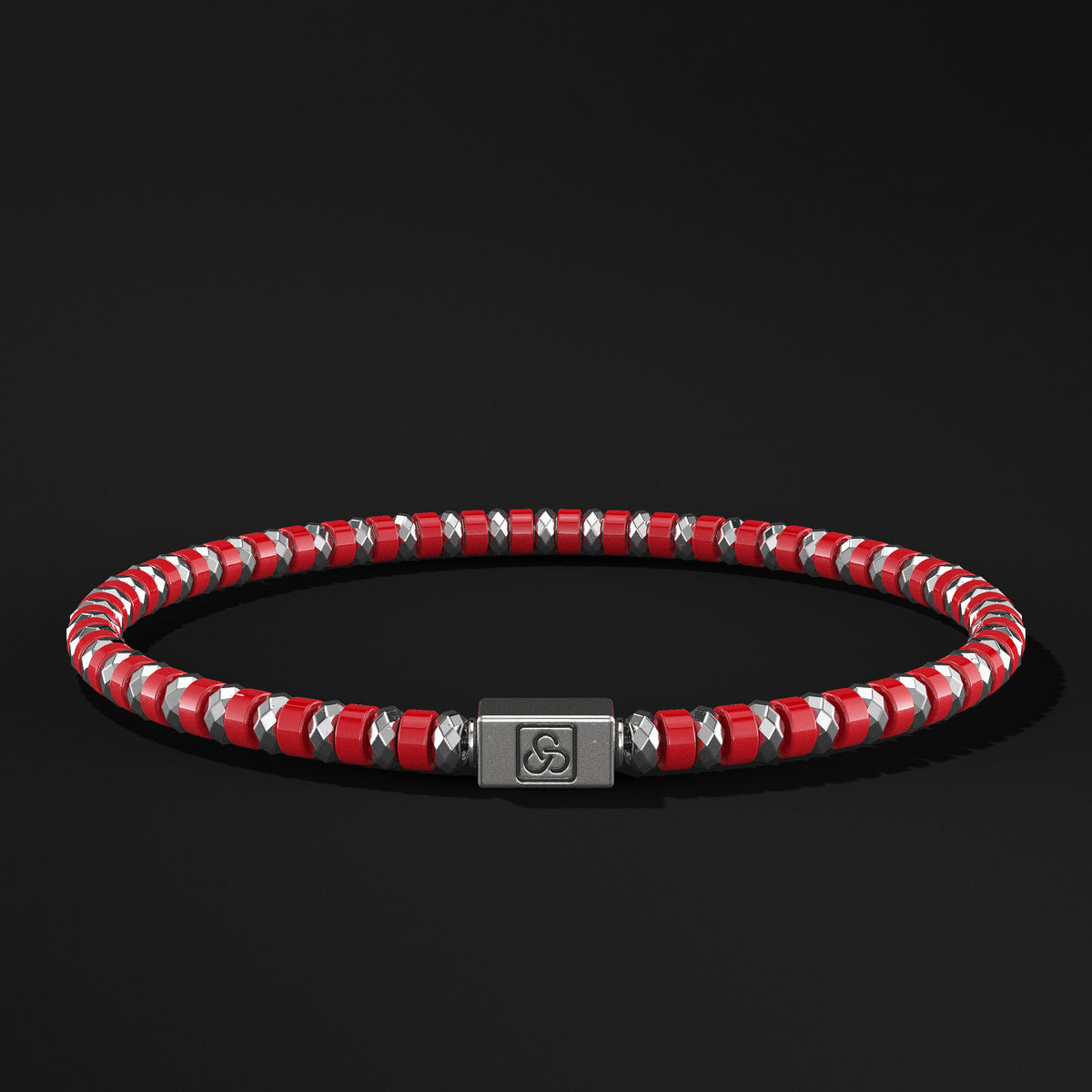 Spacer Beads Silver Bracelet 4mm