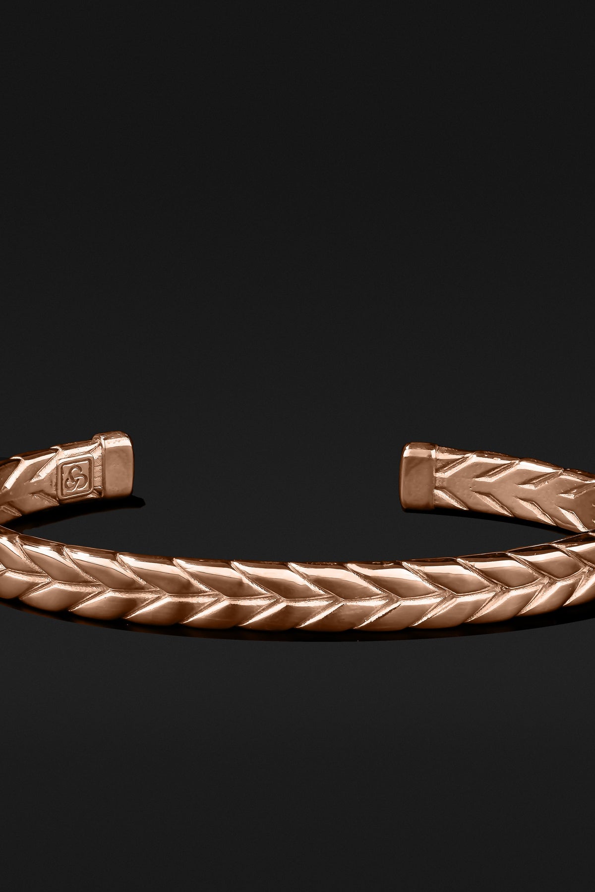 Woven Rose Solid Gold Bracelet