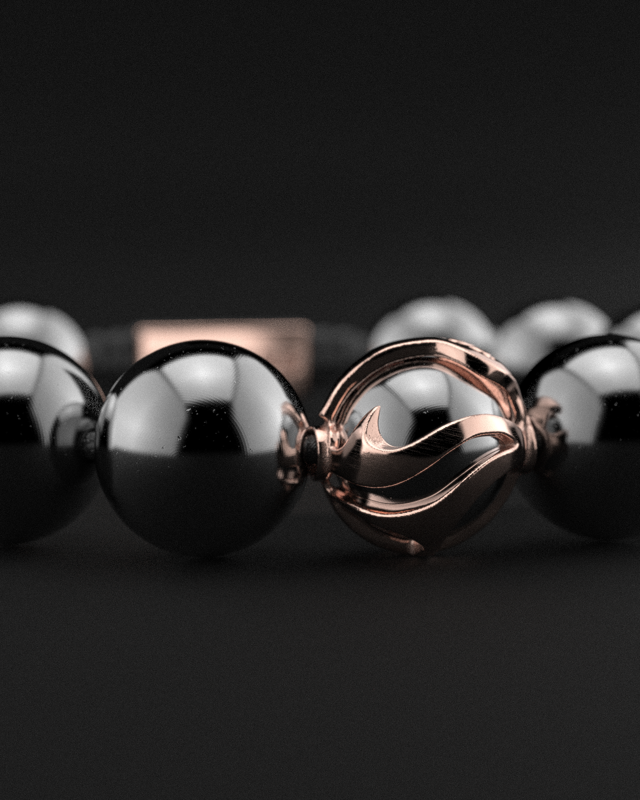 18K ROSE GOLD BRACELET 12MM | WAVES