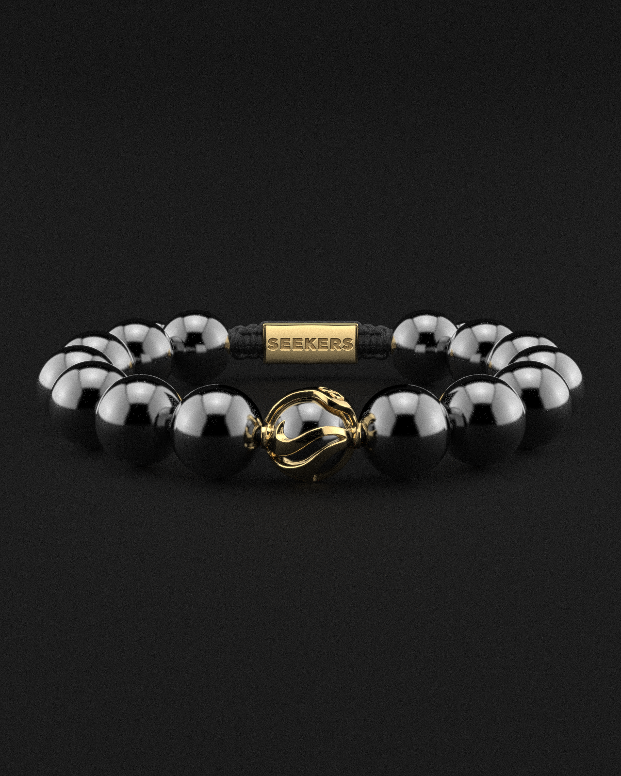 18K SOLID GOLD BRACELET 12MM | WAVES