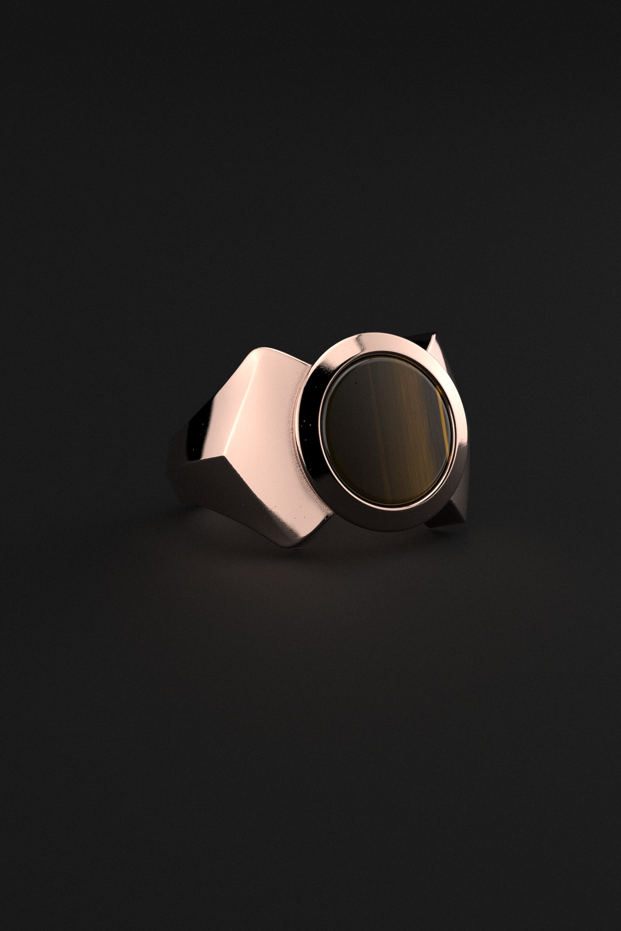 18K Solid Rose Gold Ring \ Kudos