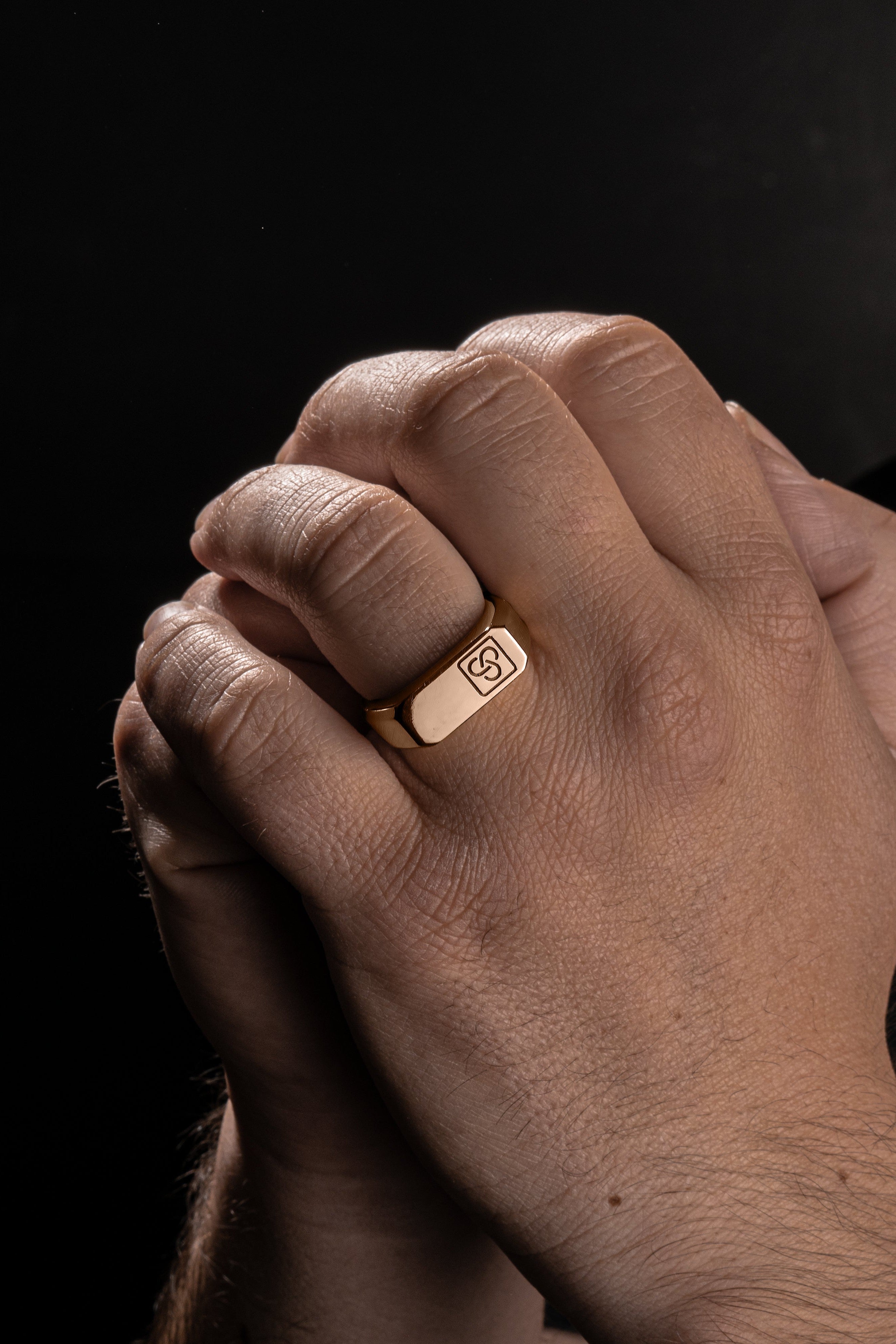 18K Solid Rose Gold Ring | Signature