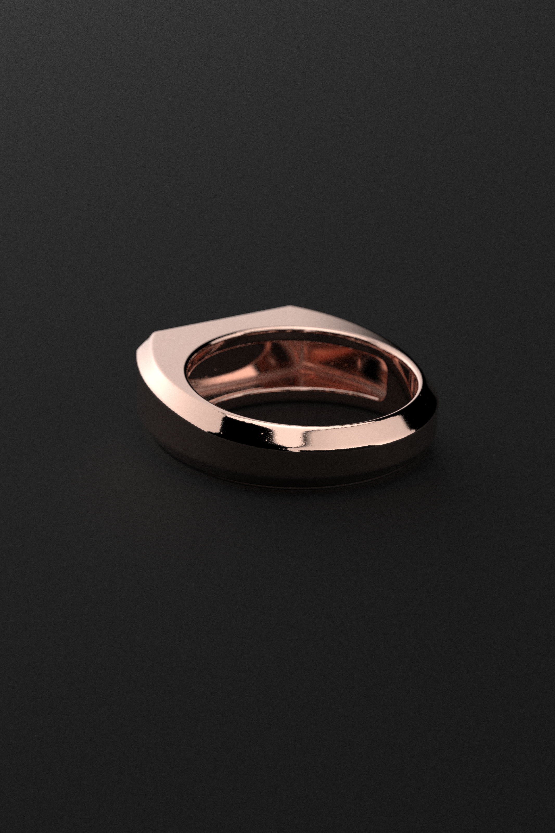 18K Solid Rose Gold Ring | Signature