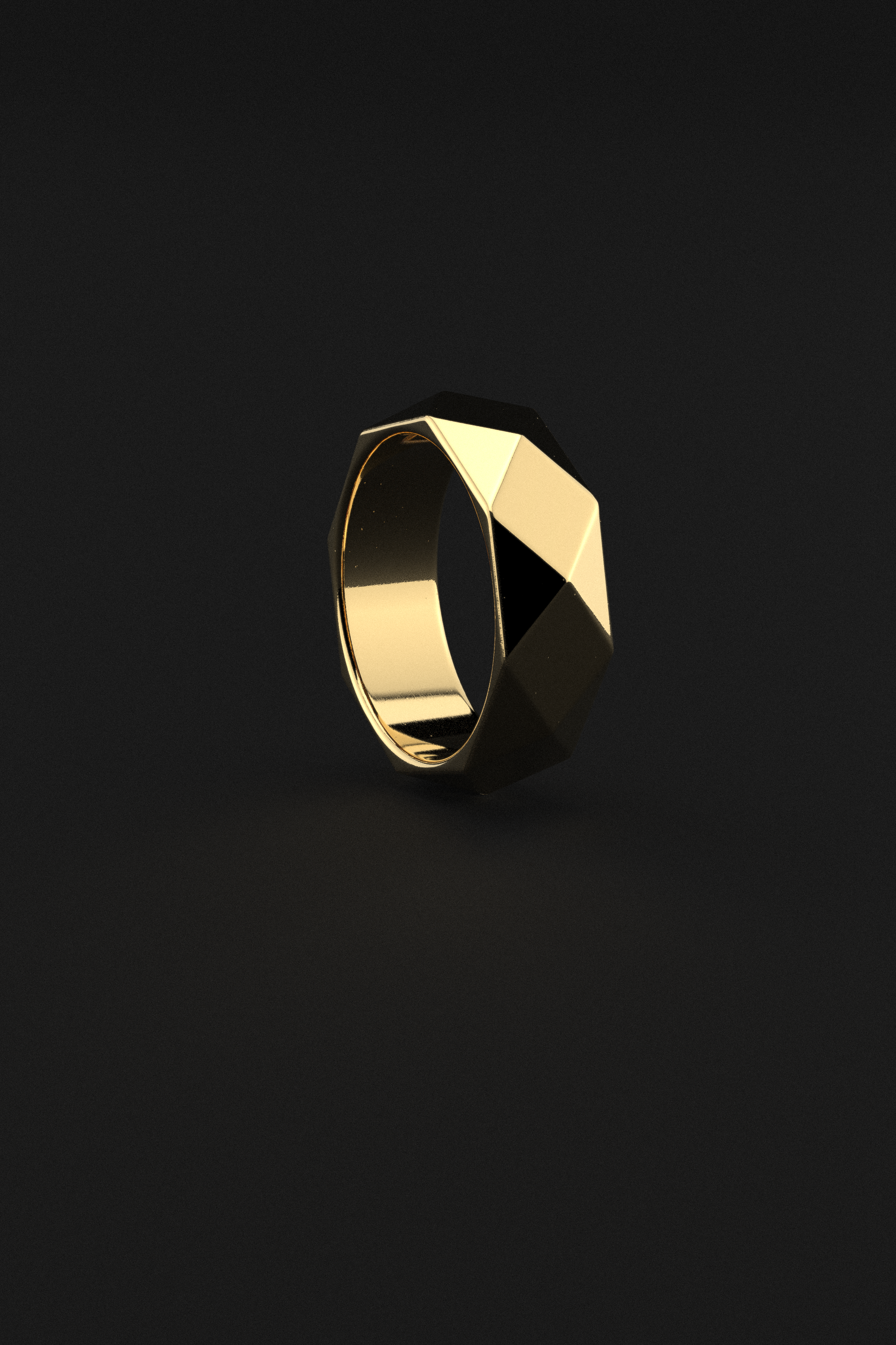 18k Solid Gold Ring | Geom