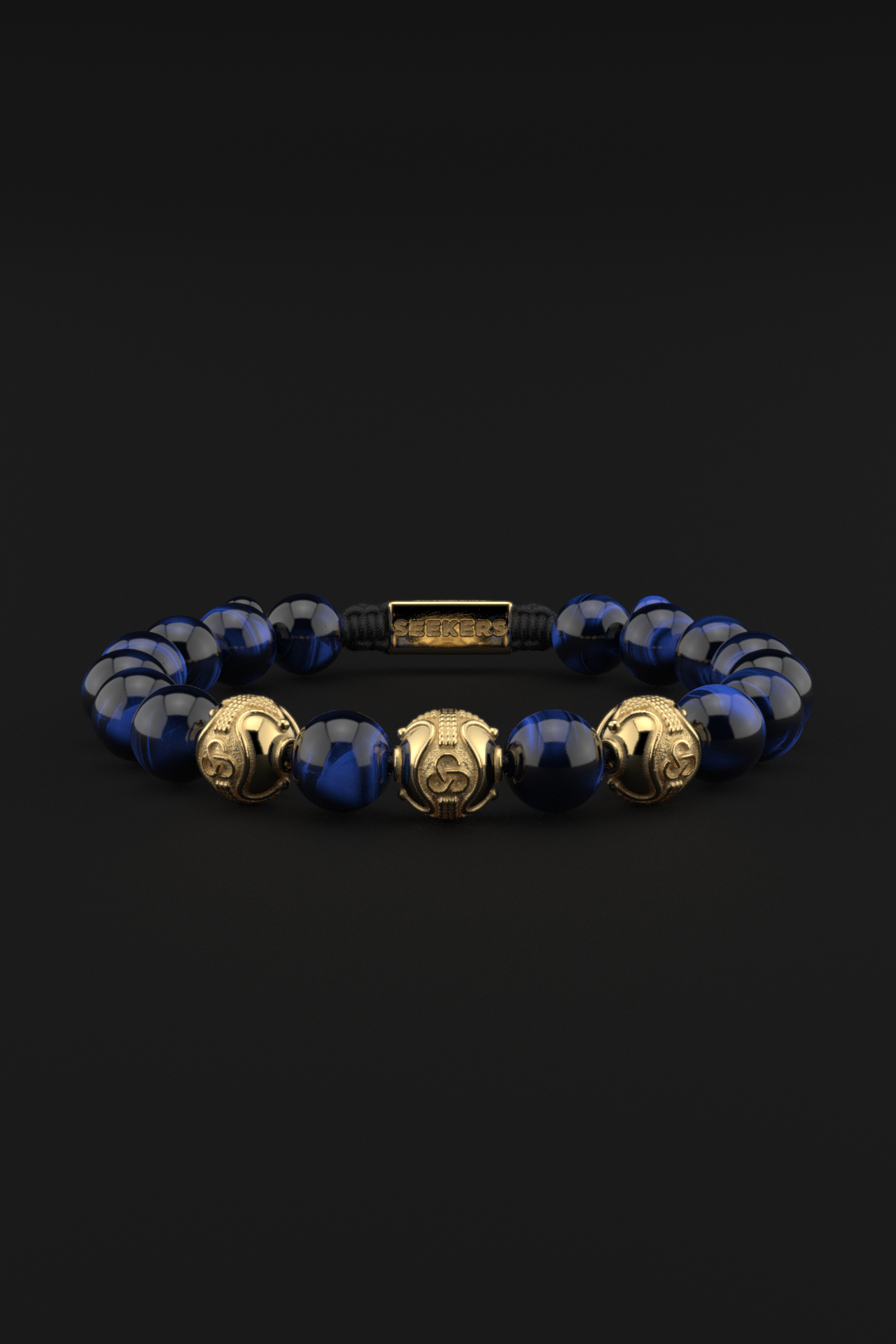 Blue Tiger Eye Bracelet 10mm | Premium