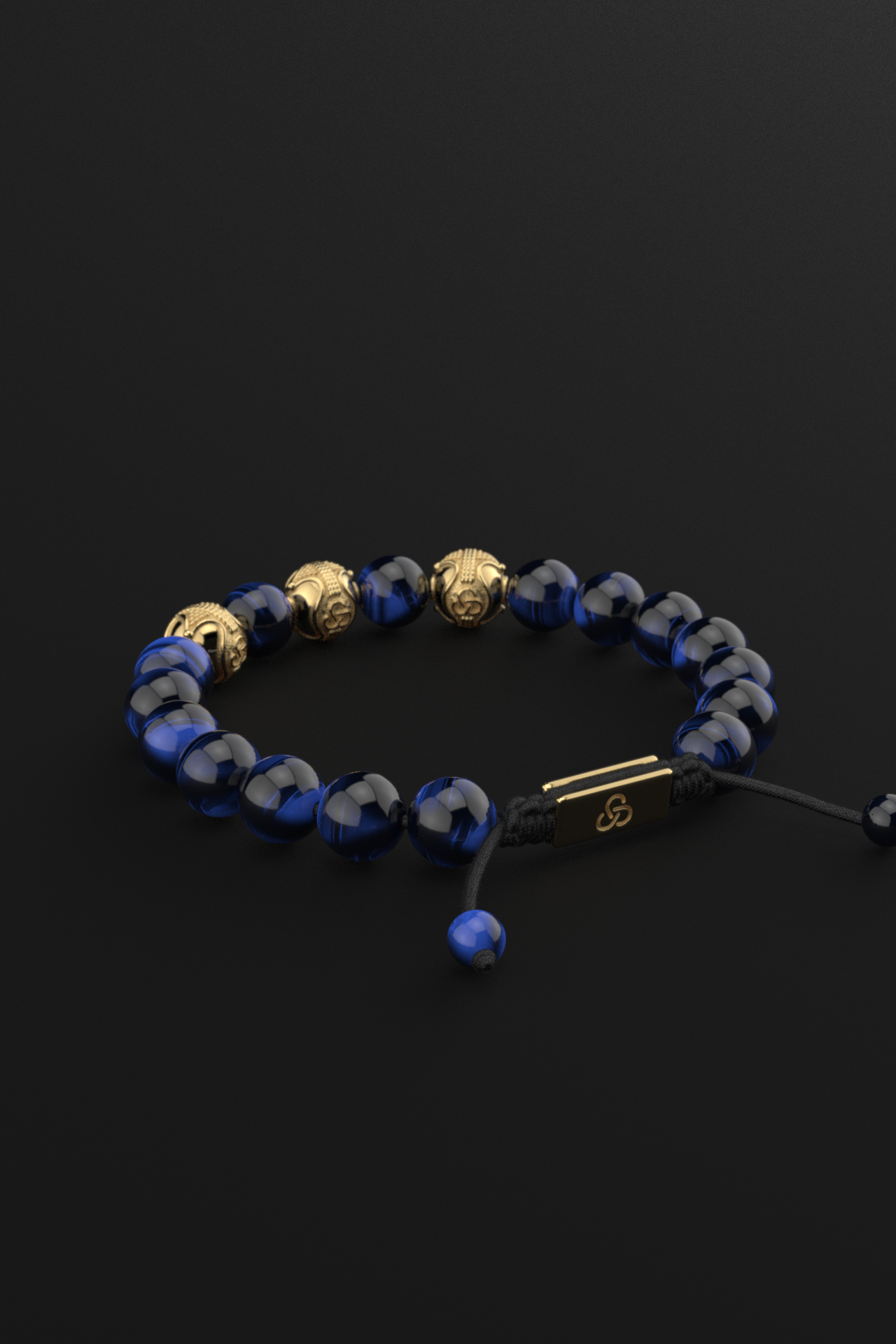 Blue Tiger Eye Bracelet 10mm | Premium