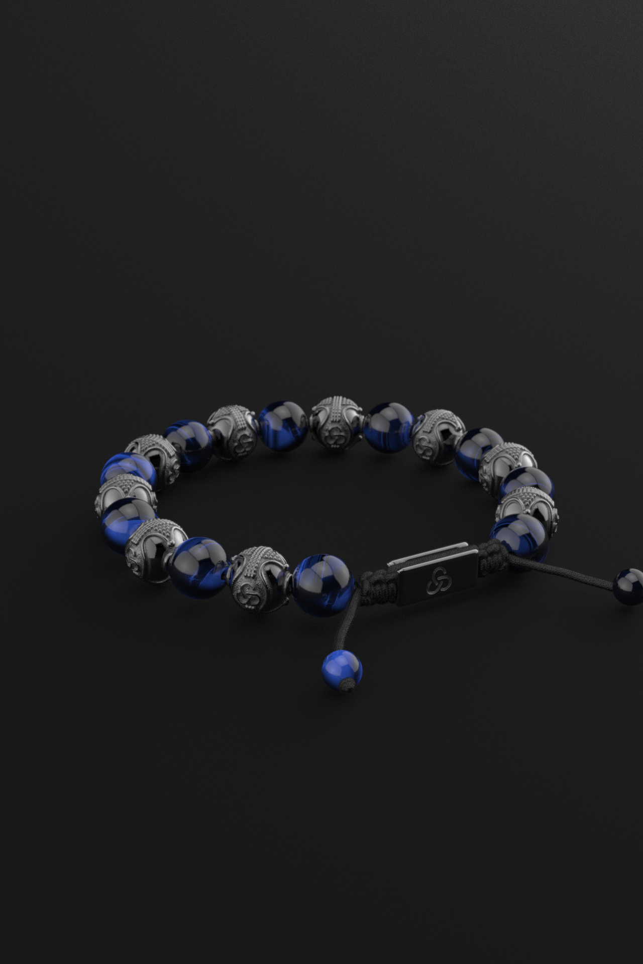 Blue Tiger Eye Bracelet 10mm | Prestige