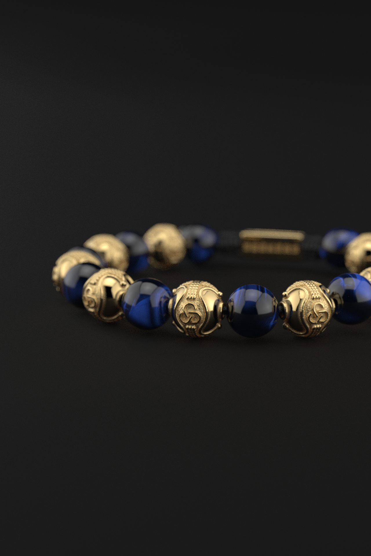 Blue Tiger Eye Bracelet 10mm | Prestige