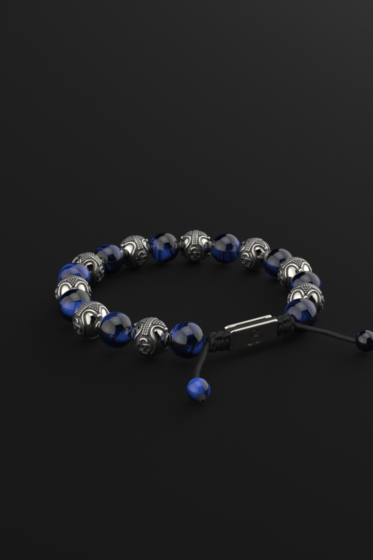 Blue Tiger Eye Bracelet 10mm | Prestige