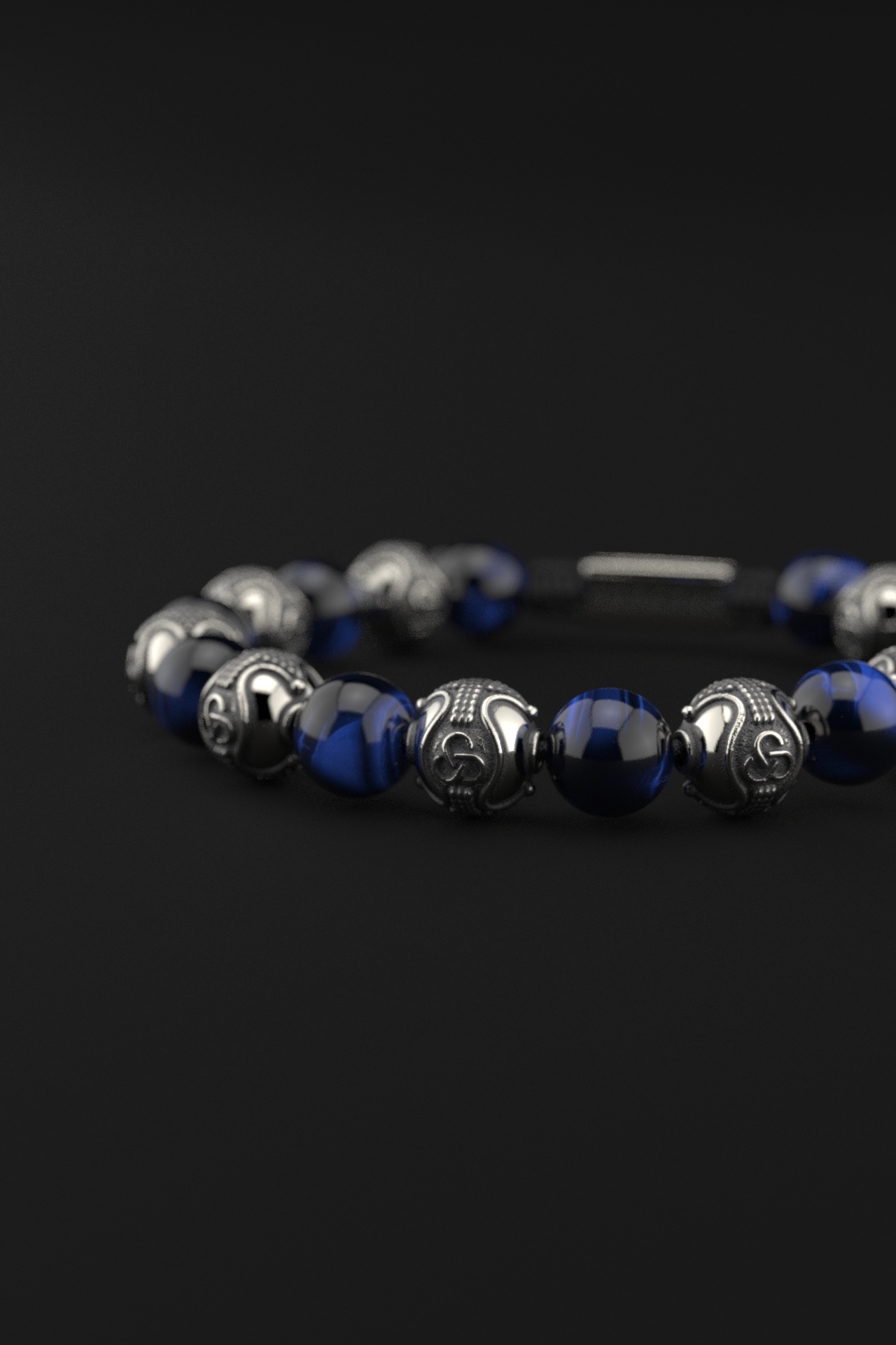 Blue Tiger Eye Bracelet 10mm | Prestige