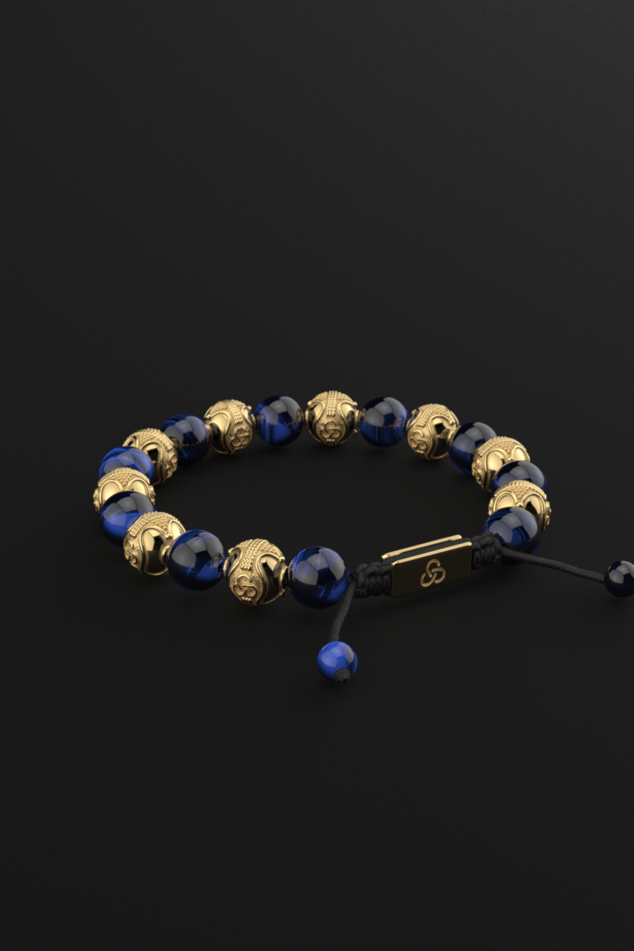 Blue Tiger Eye Bracelet 10mm | Prestige