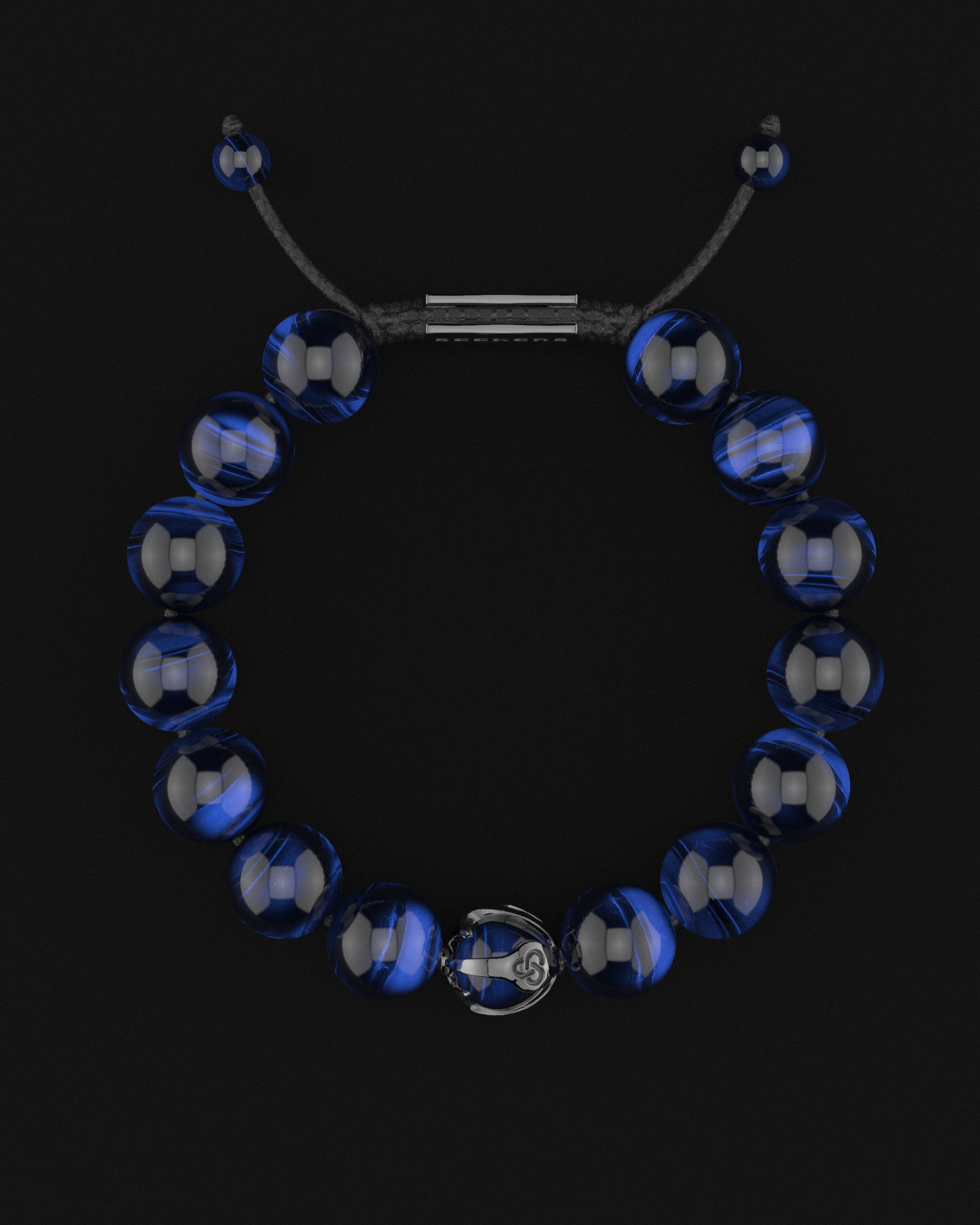 Blue Tiger Eye Bracelet 12mm | Waves