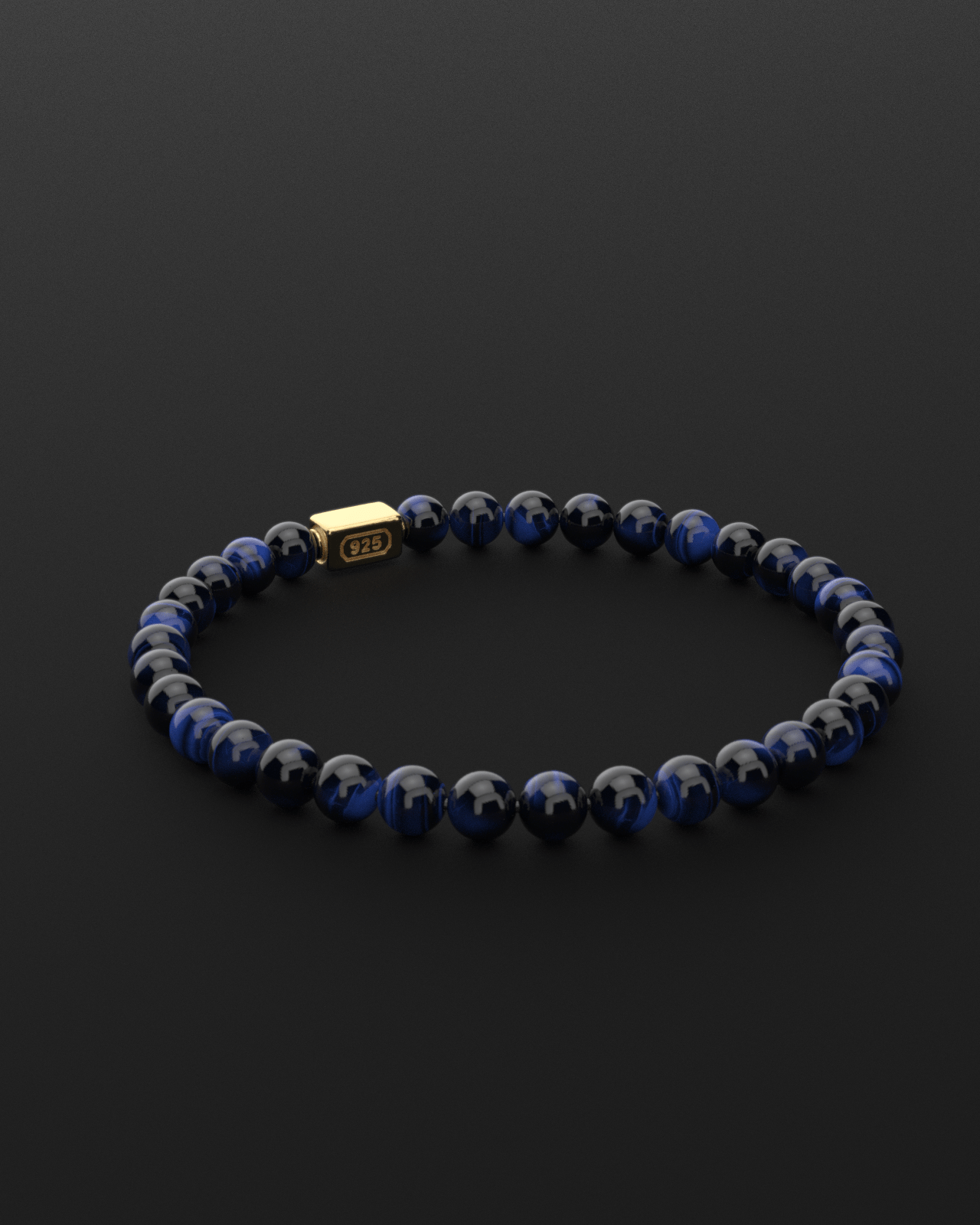 Blue Tiger Eye Bracelet 6mm | Essential