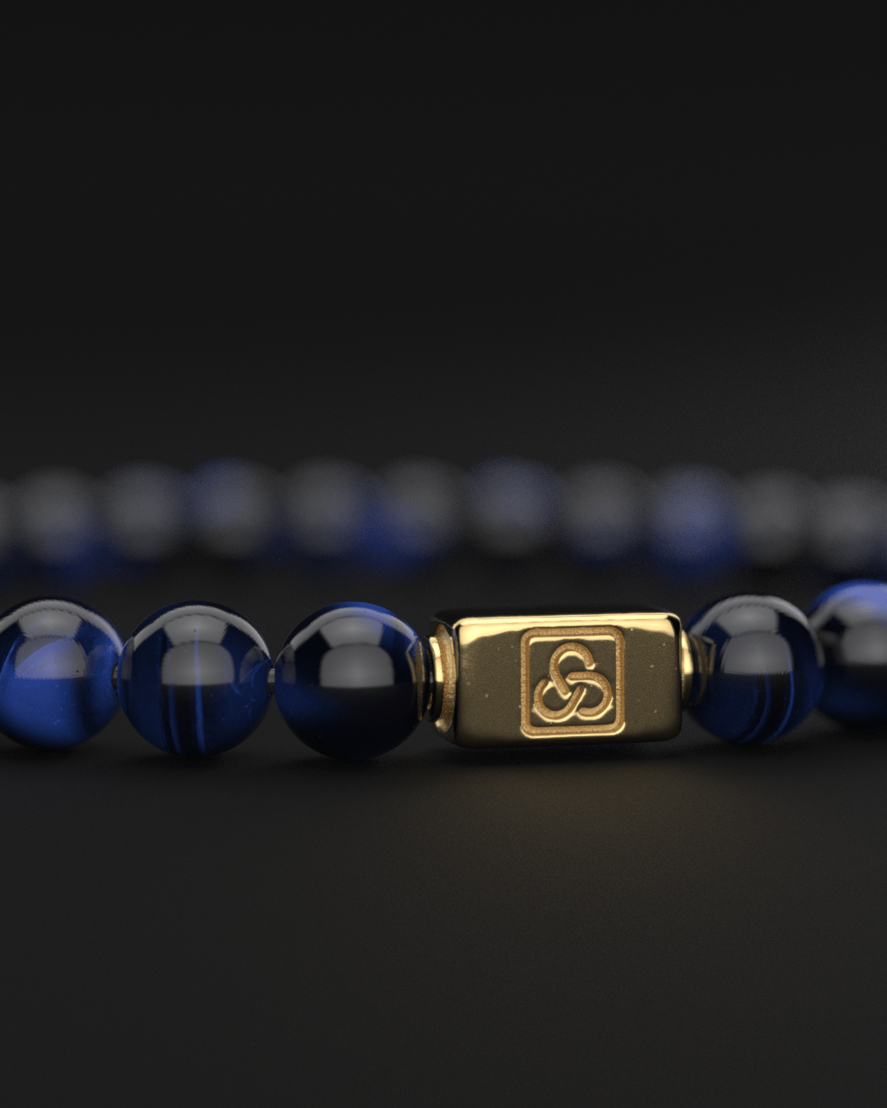 Blue Tiger Eye Bracelet 6mm | Essential