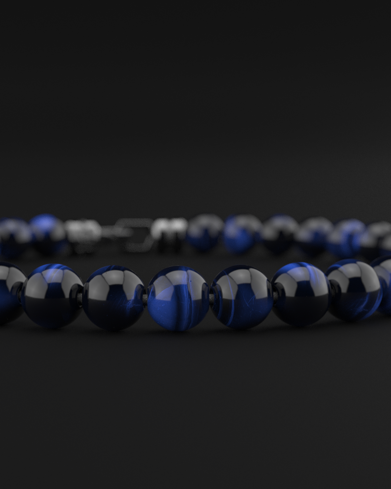 Blue Tiger Eye Bracelet 6mm | VERTEX