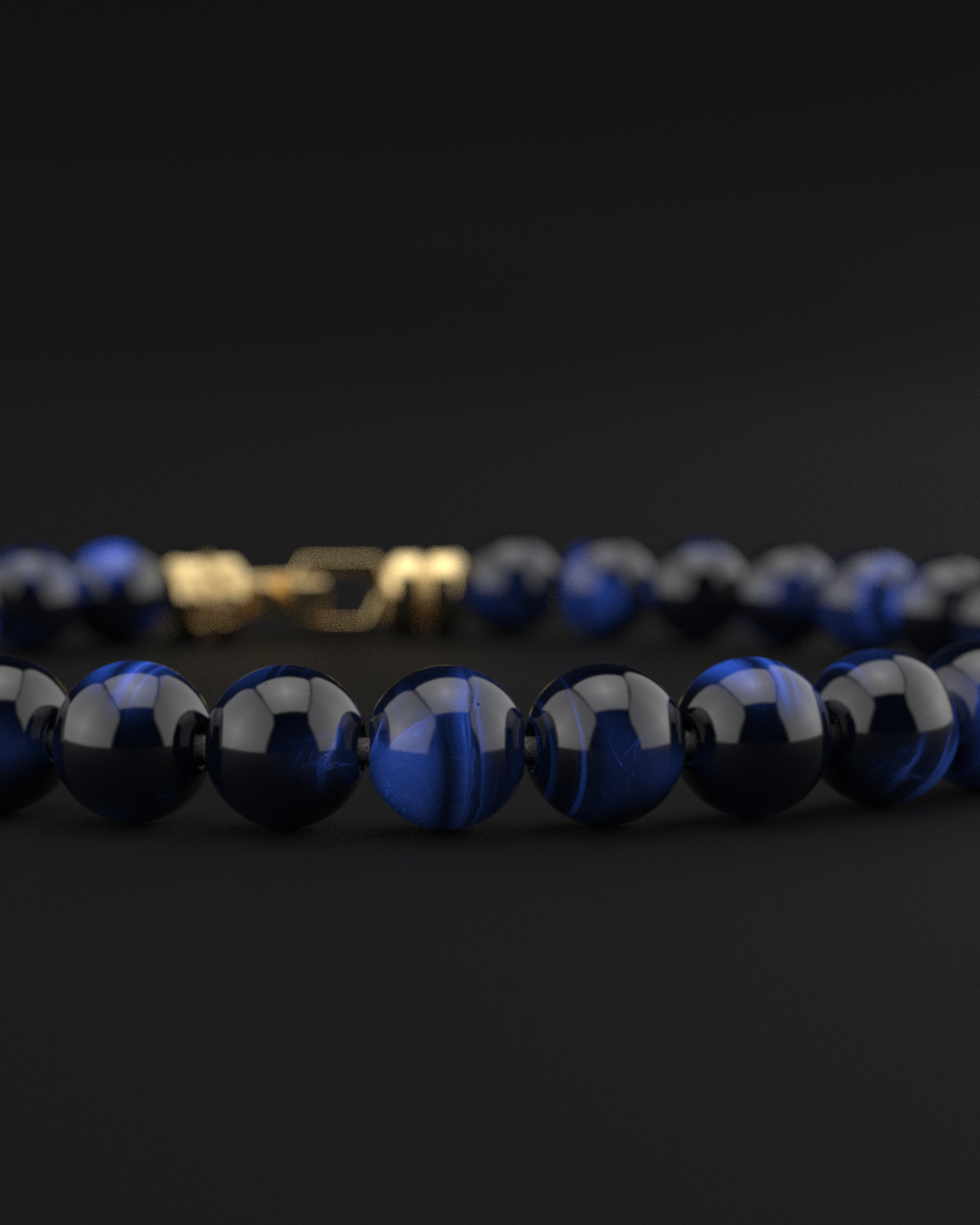 Blue Tiger Eye Bracelet 6mm | VERTEX