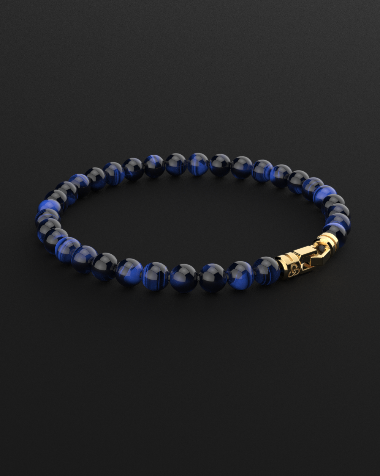 Blue Tiger Eye Bracelet 6mm | VERTEX