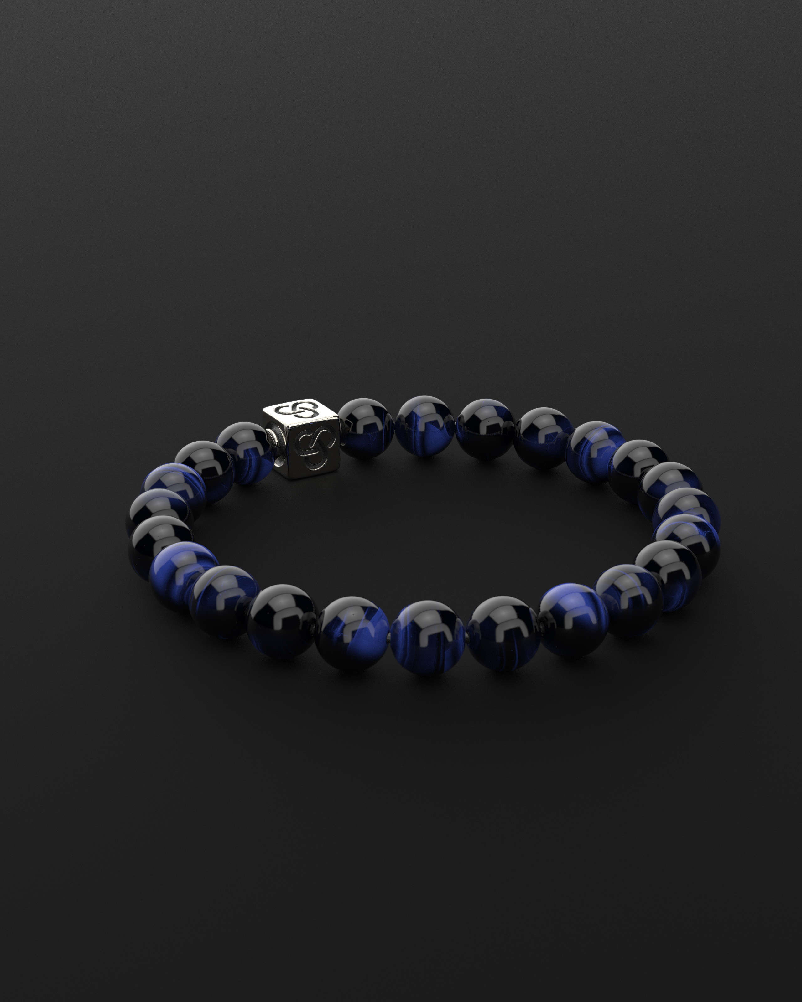 Blue Tiger Eye Bracelet 8mm | Essential