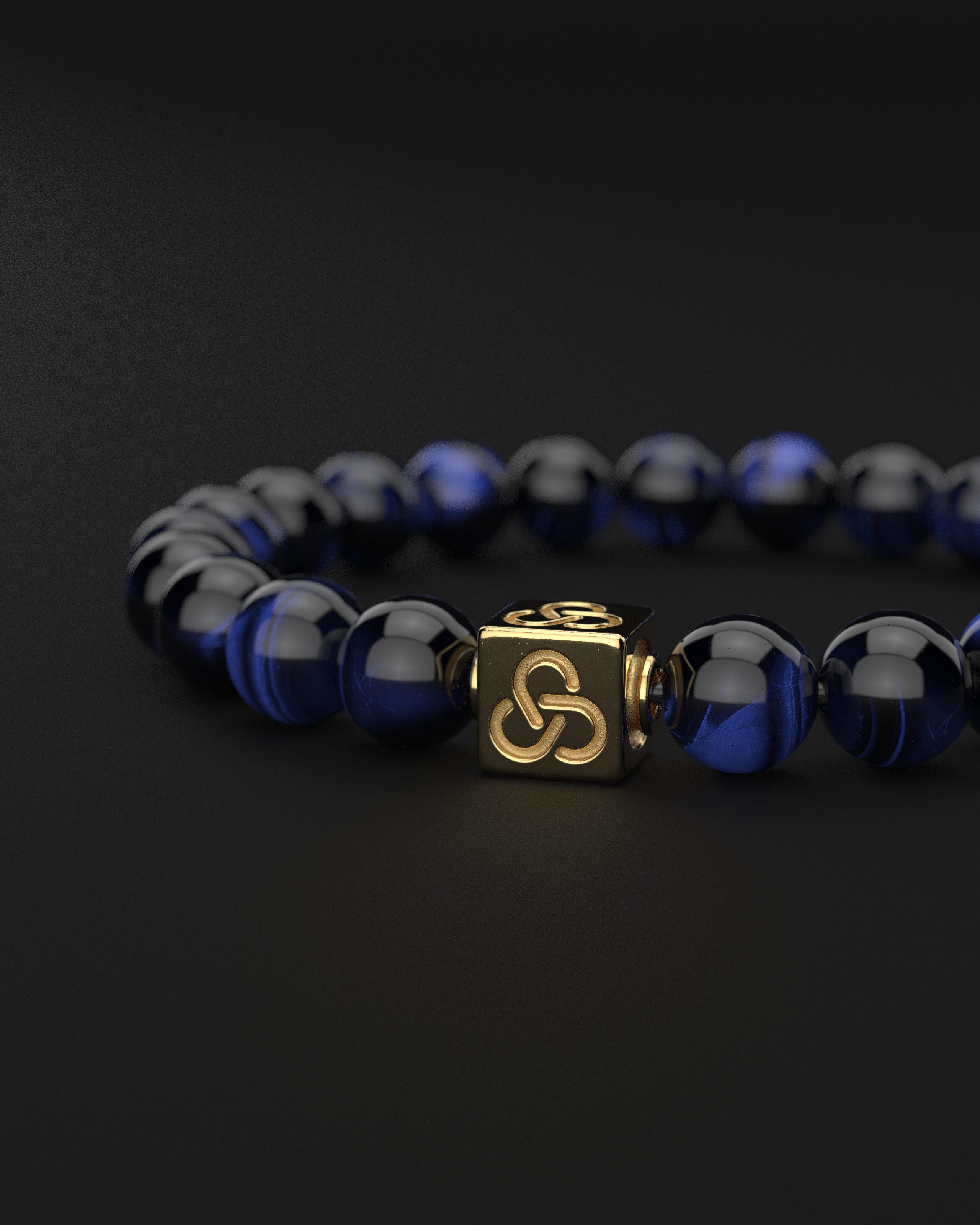 Blue Tiger Eye Bracelet 8mm | Essential