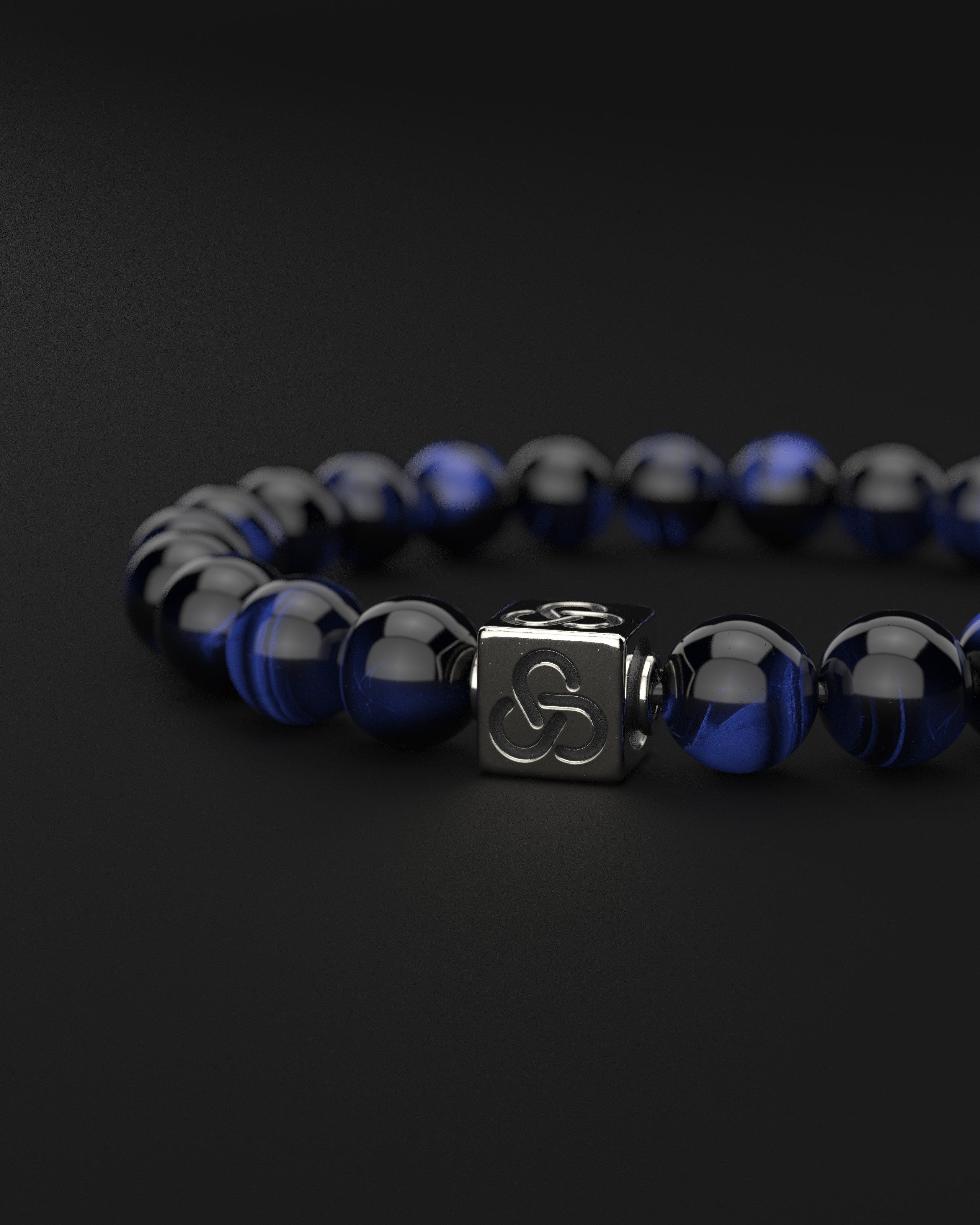 Blue Tiger Eye Bracelet 8mm | Essential