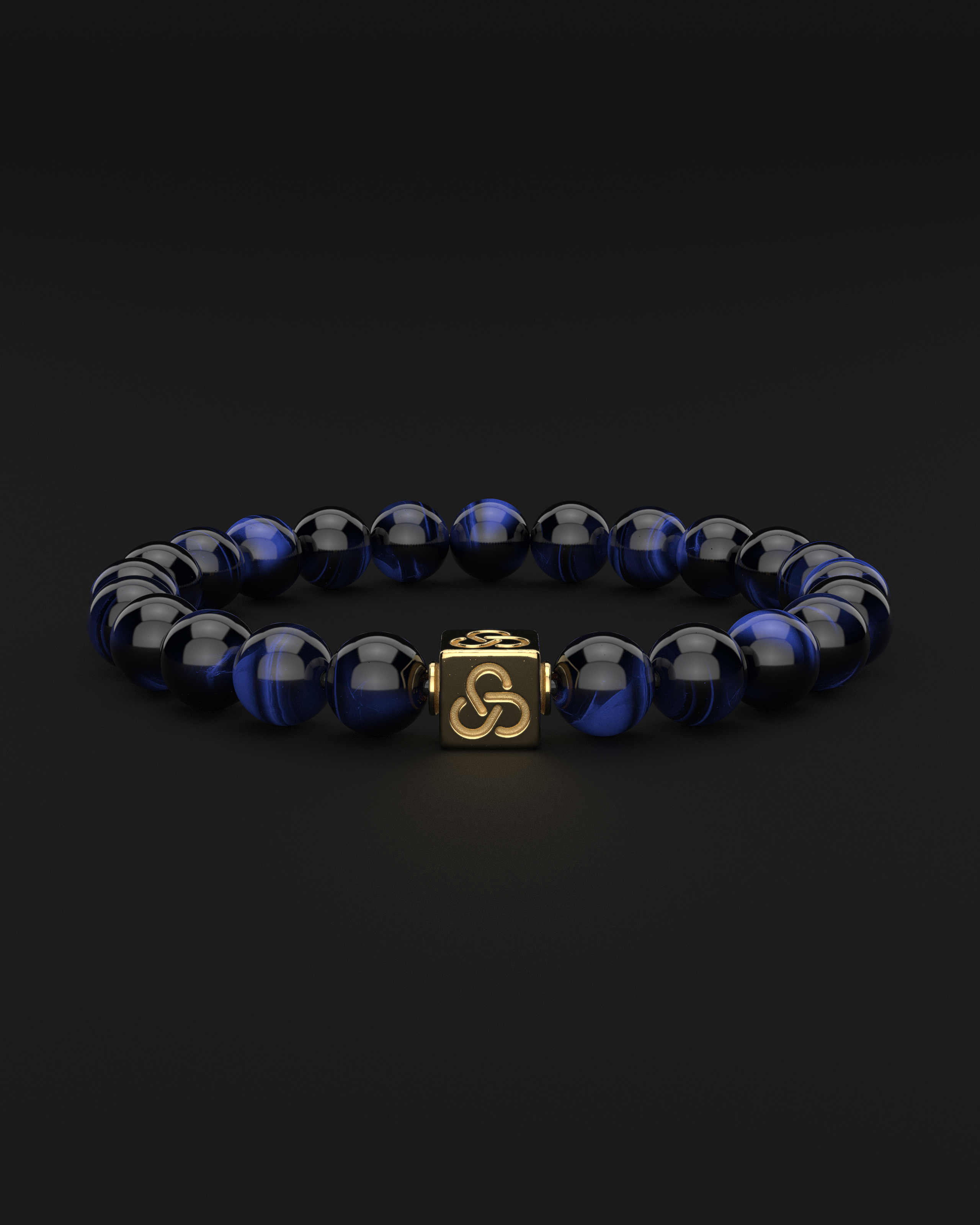 Blue Tiger Eye Bracelet 8mm | Essential