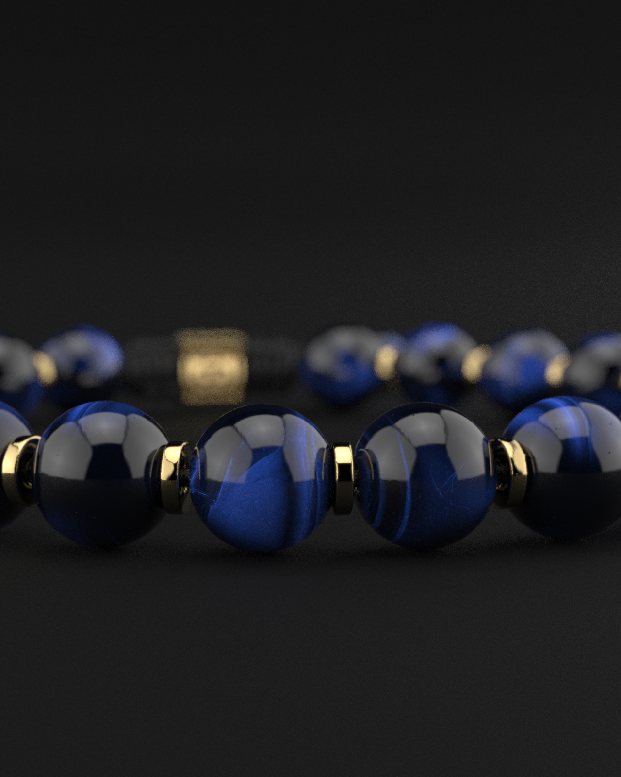 Blue Tiger Eye Bracelet 8mm | Prayer