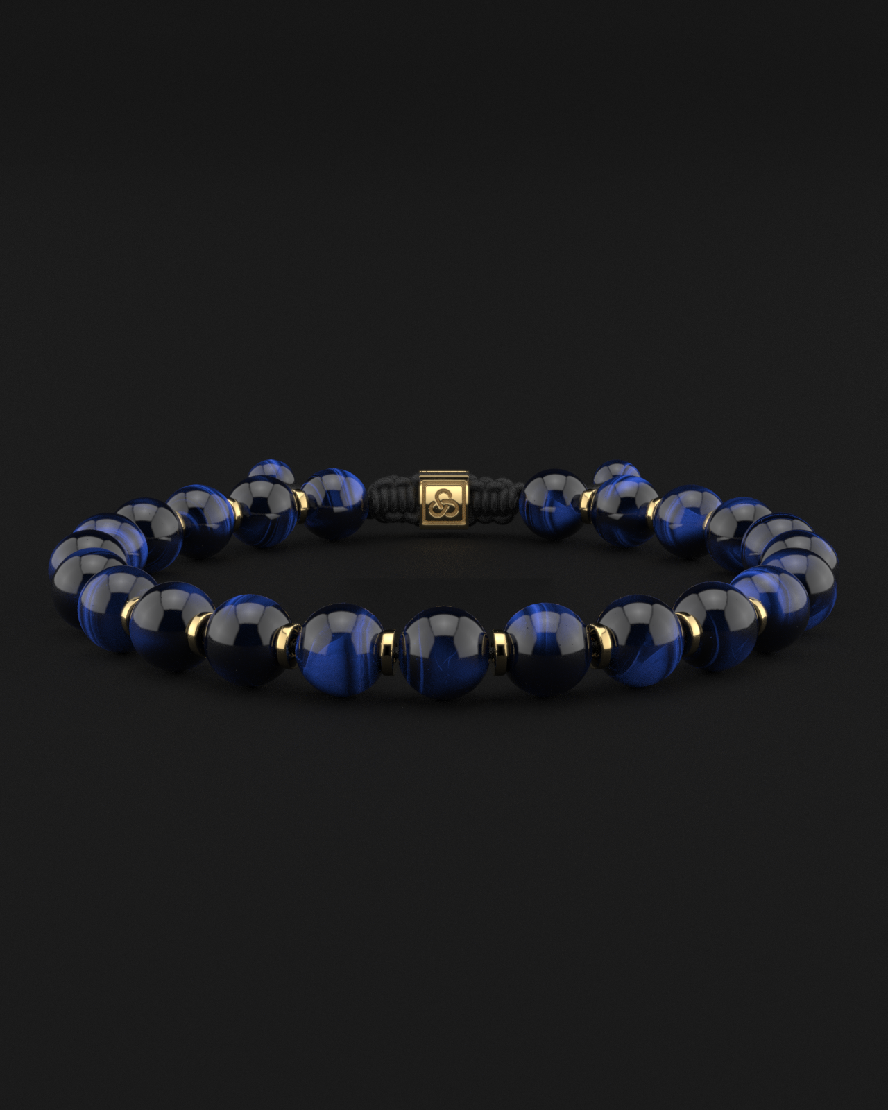 Blue Tiger Eye Bracelet 8mm | Prayer