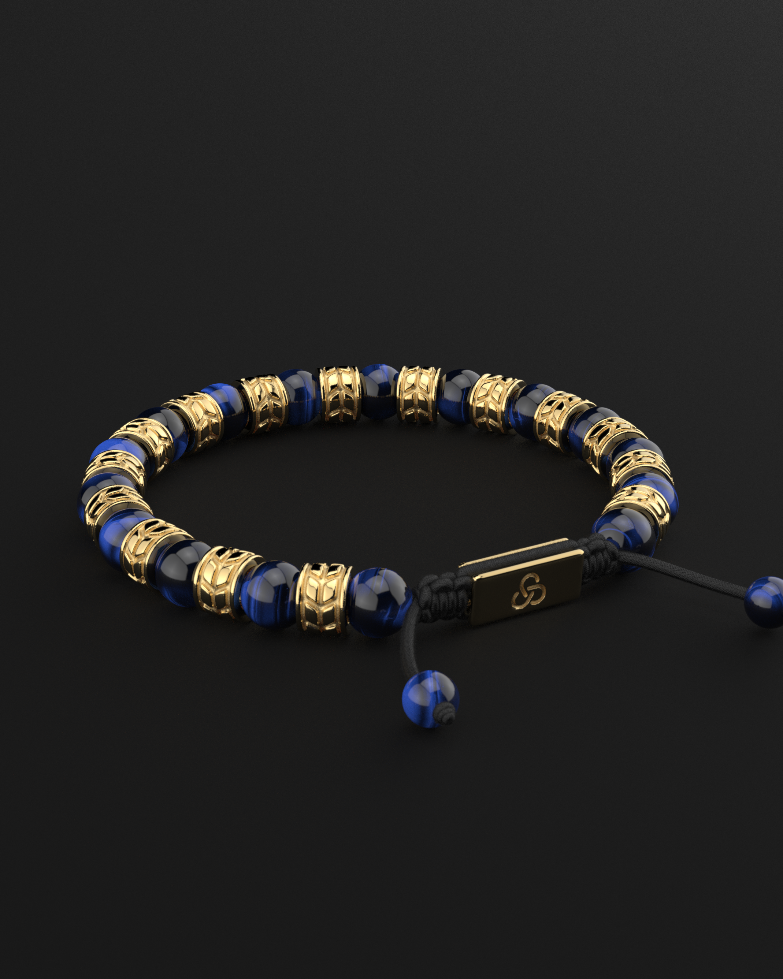 Blue Tiger Eye Bracelet 8mm | Royale