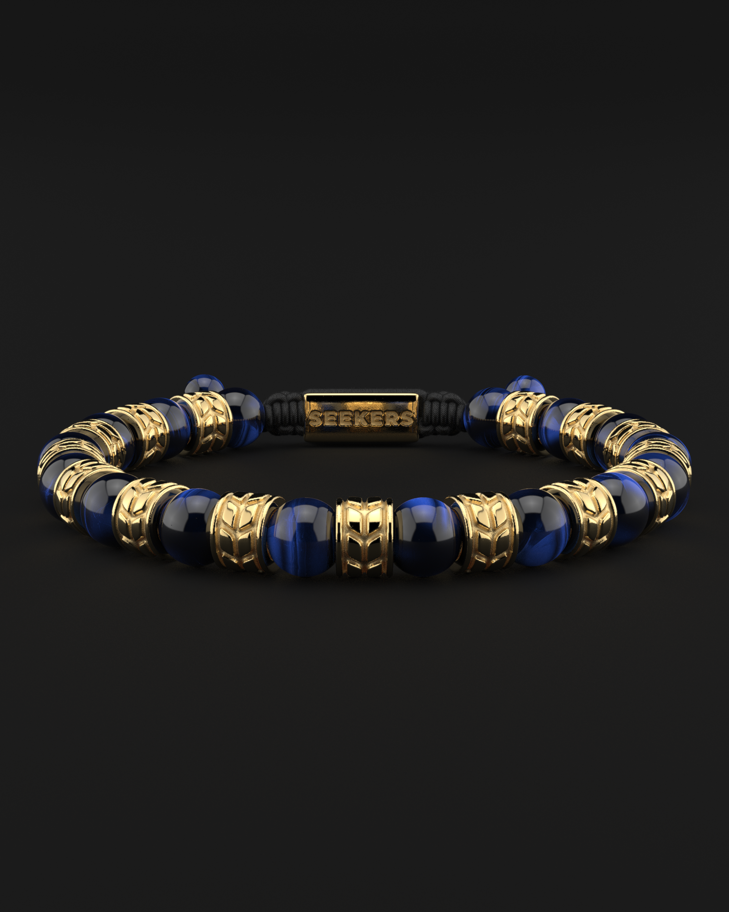 Blue Tiger Eye Bracelet 8mm | Royale