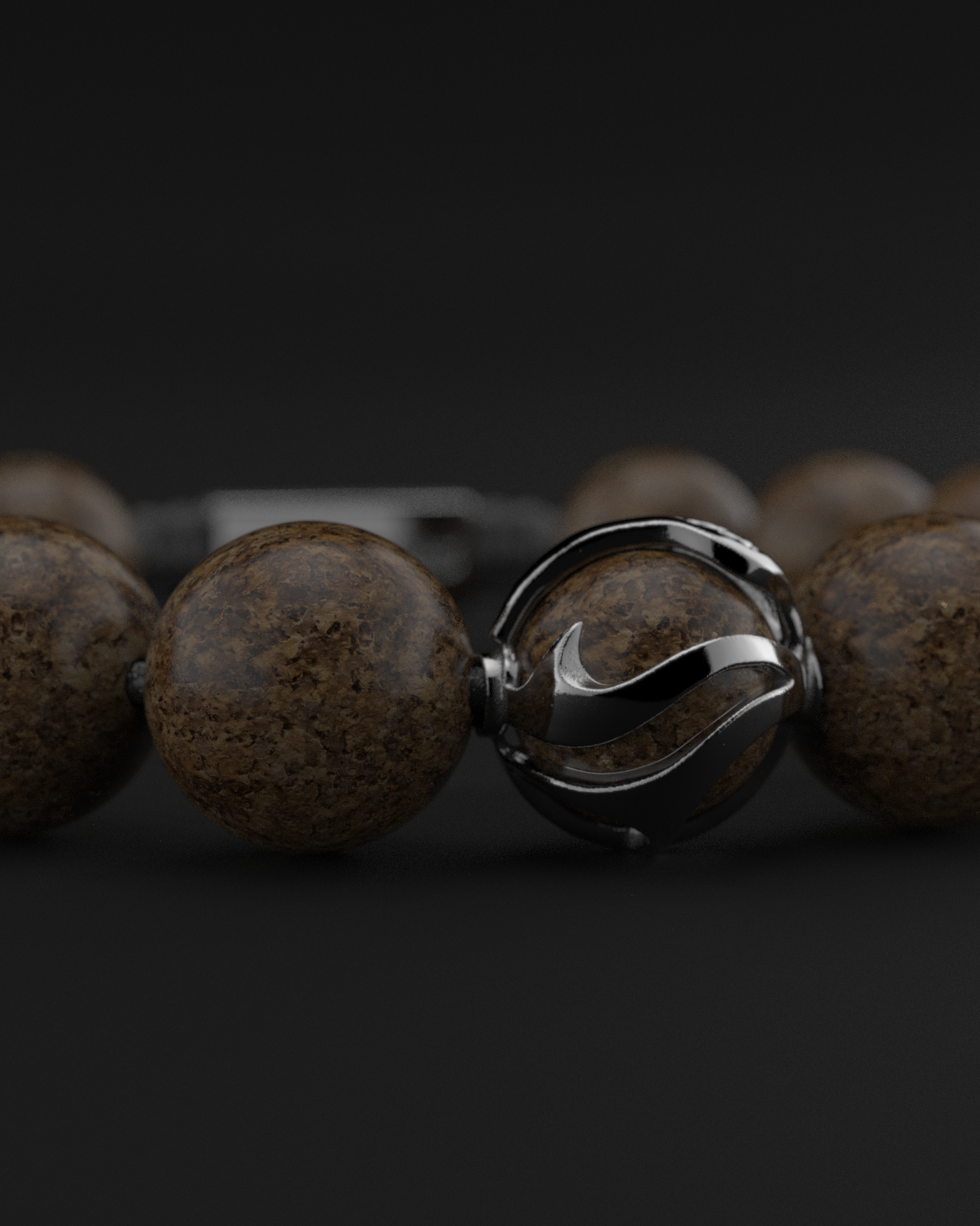 Bronzite Bracelet 12mm | Waves