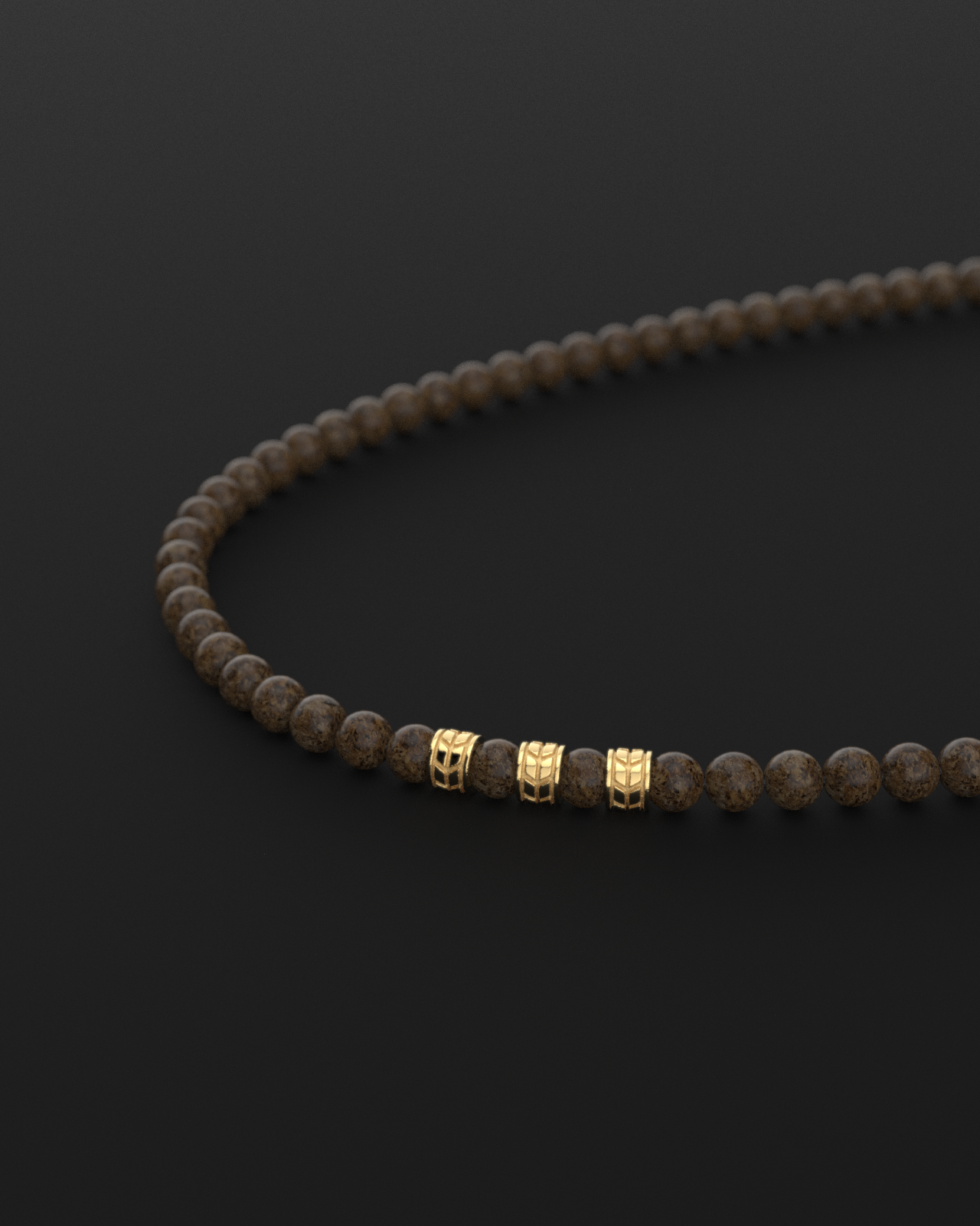 Bronzite Necklace 8mm | Royale