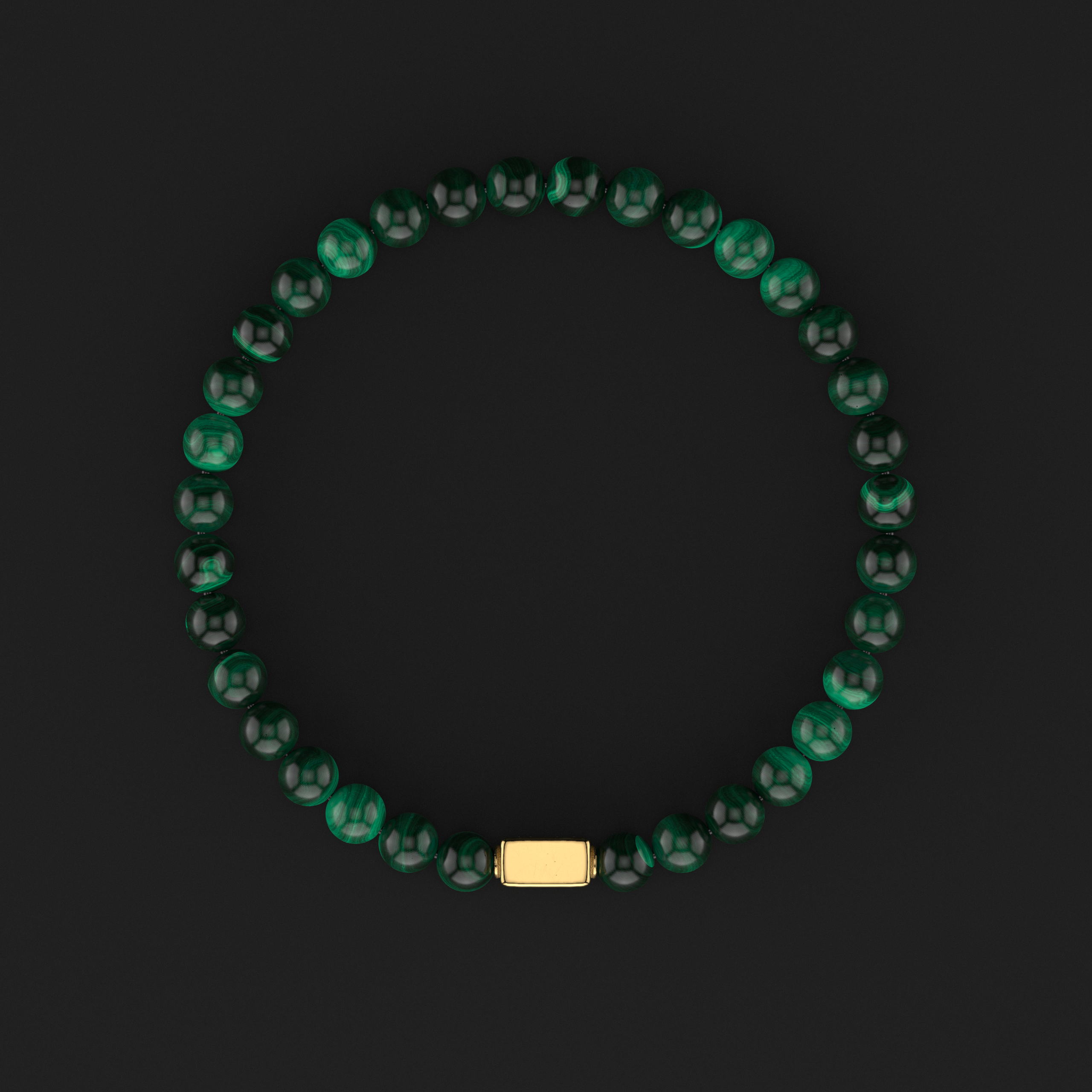 Green Malachite Bracelet 6mm | Essential