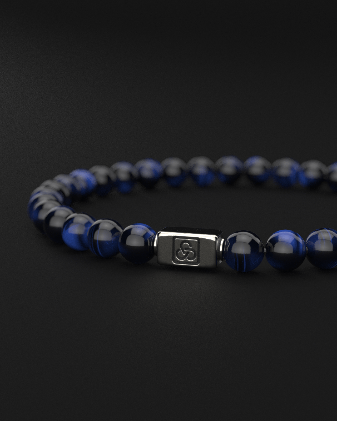 Blue Tiger Eye Bracelet 6mm | Essential