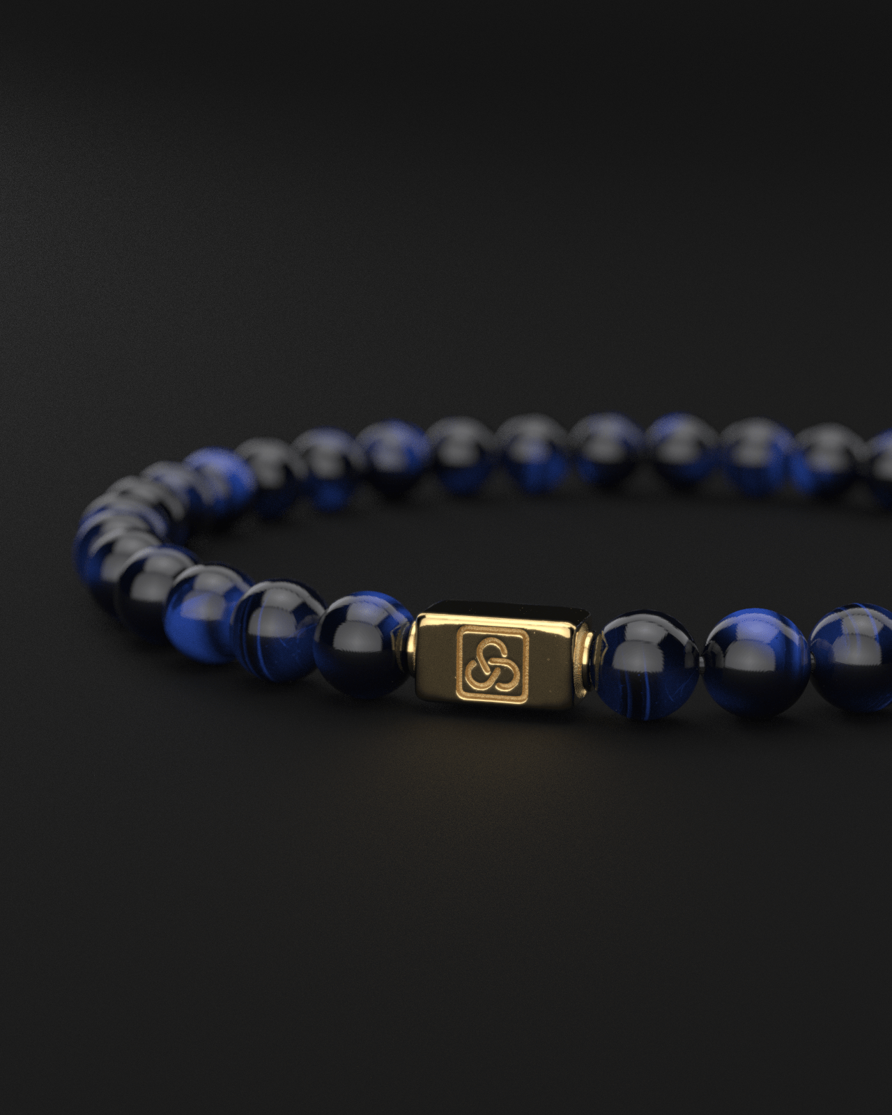 Blue Tiger Eye Bracelet 6mm | Essential