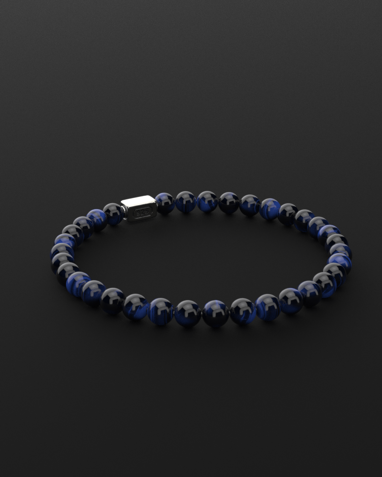 Blue Tiger Eye Bracelet 6mm | Essential