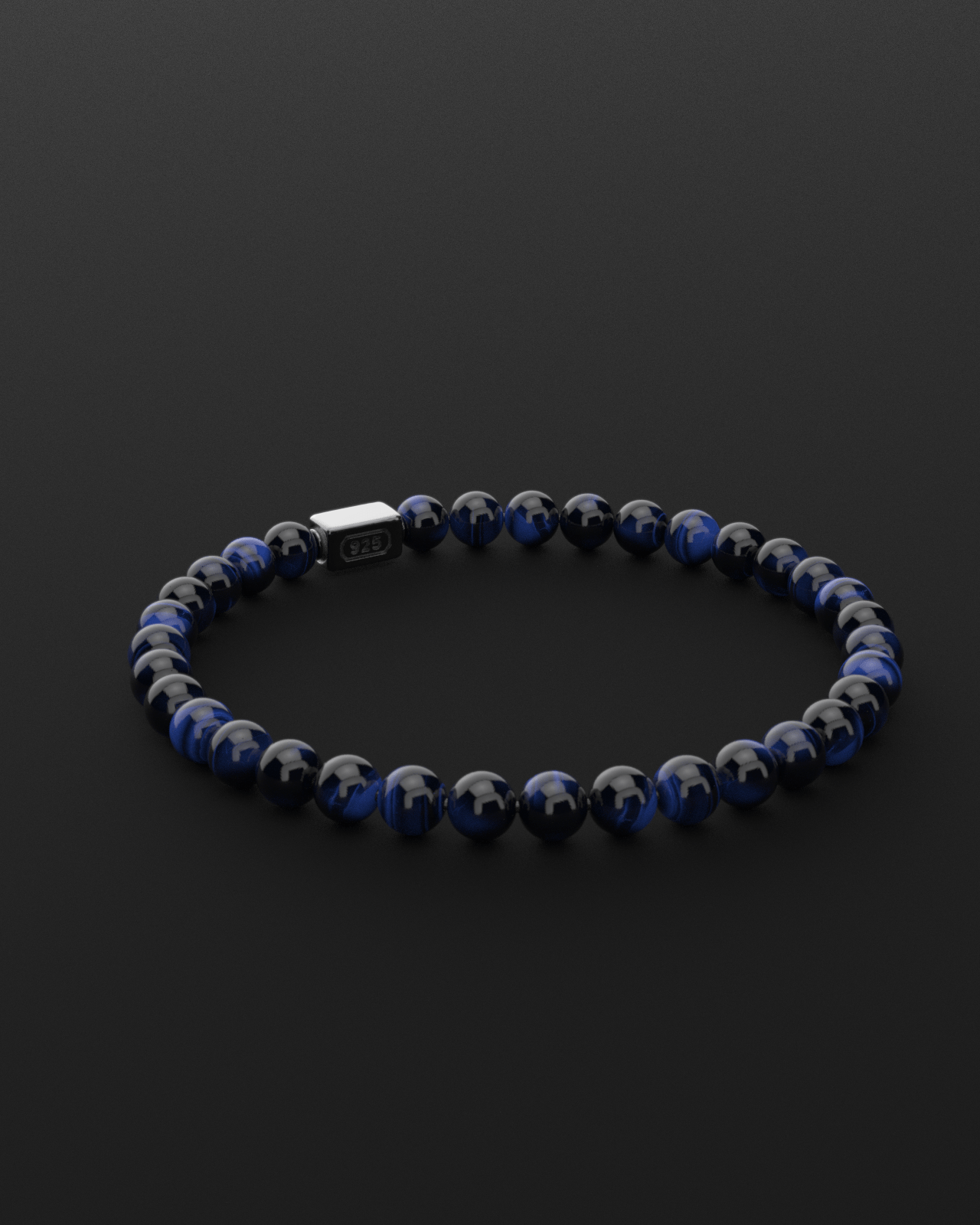 Blue Tiger Eye Bracelet 6mm | Essential