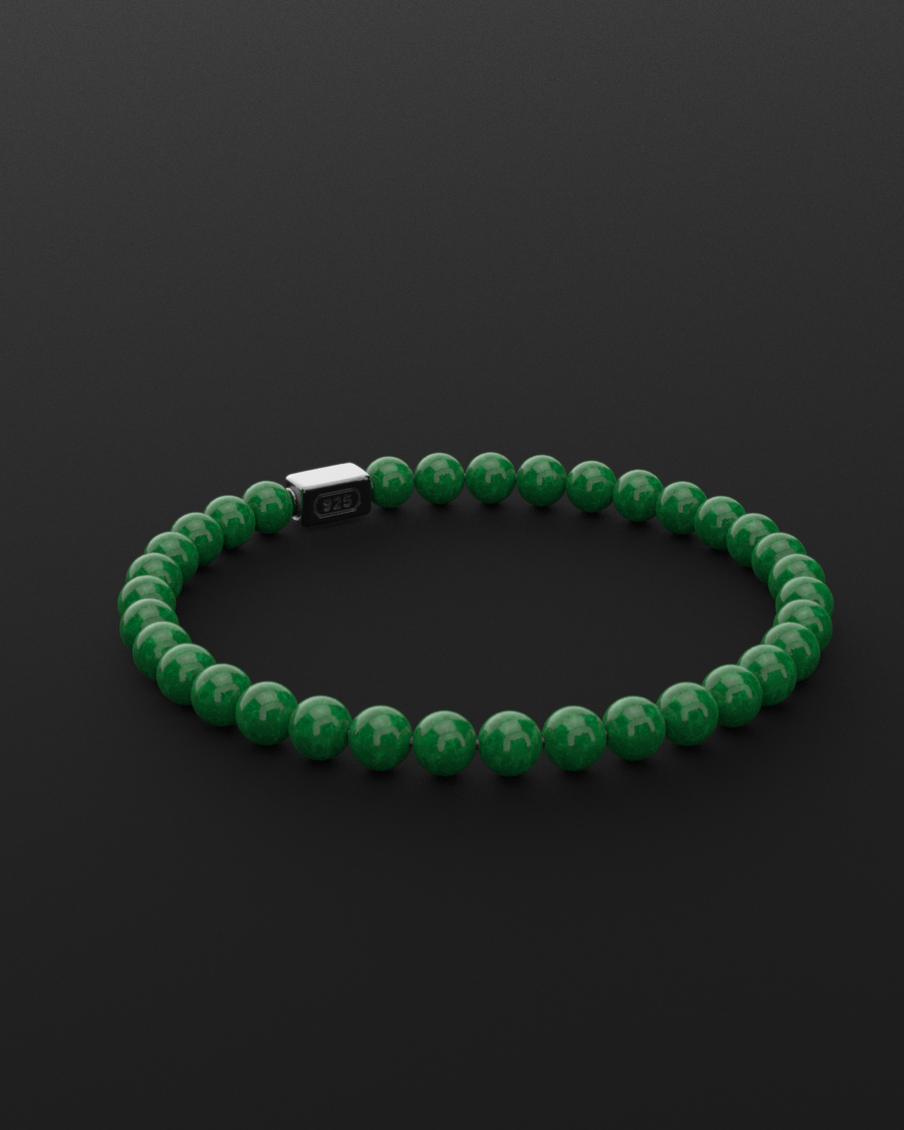 Emerald Jade Bracelet 6mm | Essential