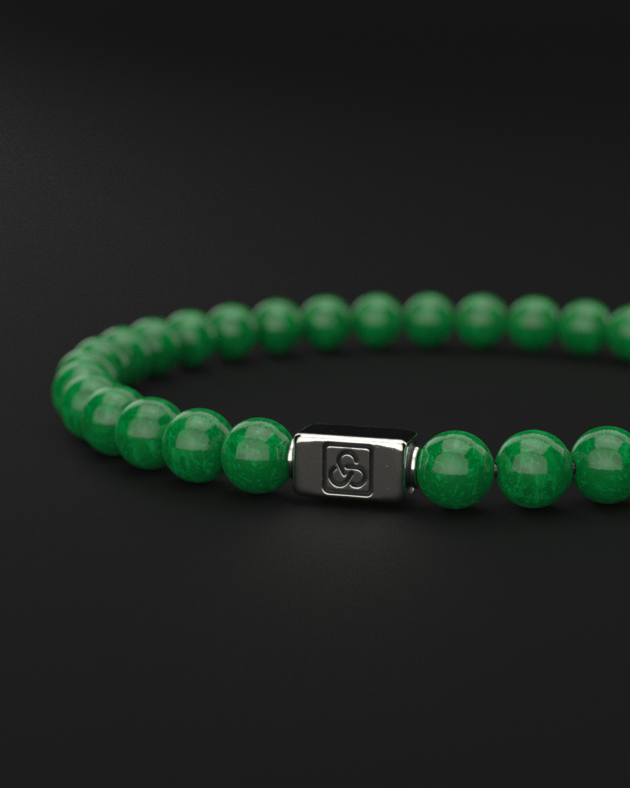 Emerald Jade Bracelet 6mm | Essential