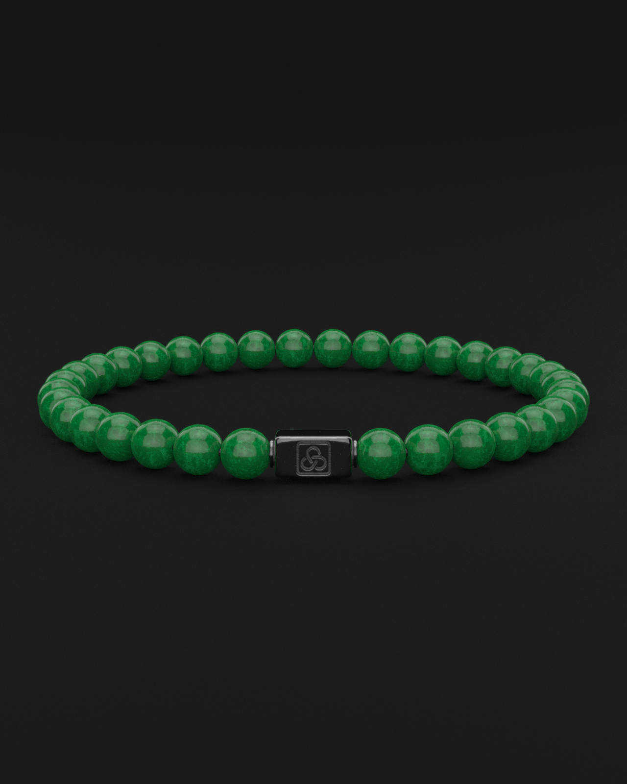 Emerald Jade Bracelet 6mm | Essential