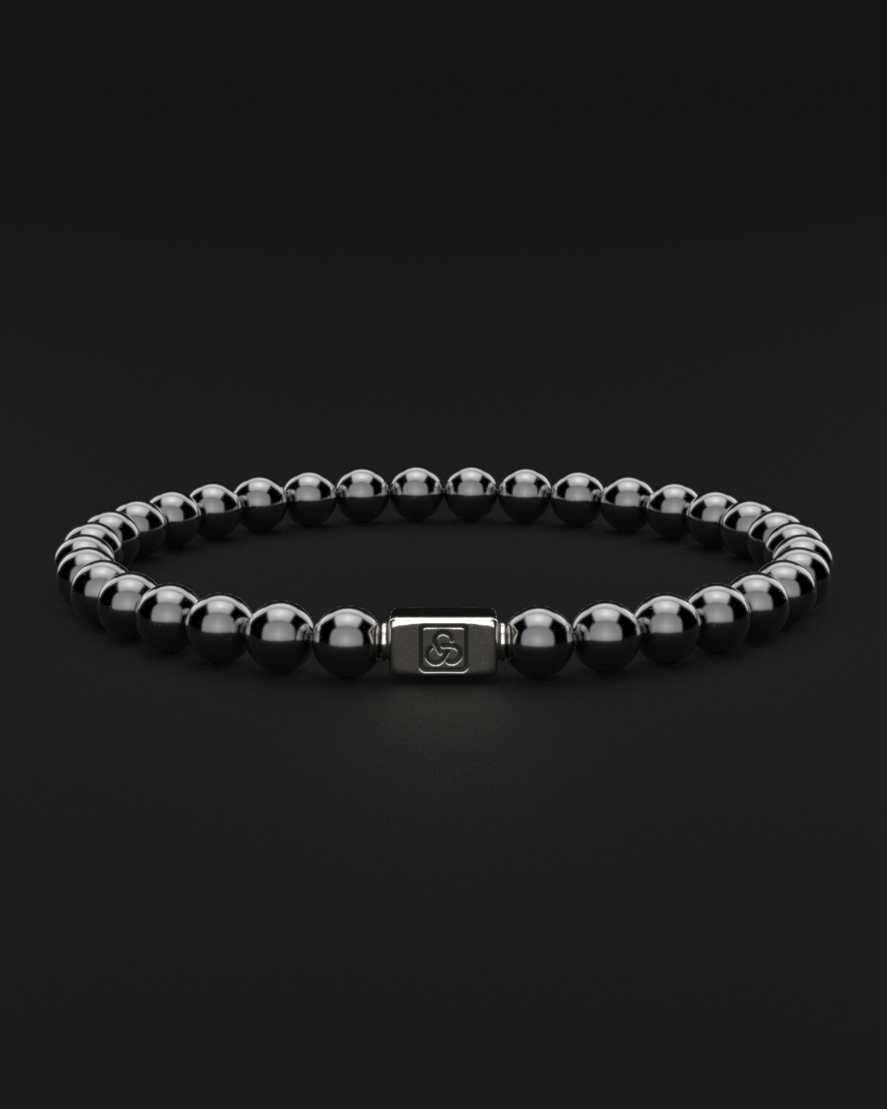 Bracciale in ematite 6mm | Essenziale