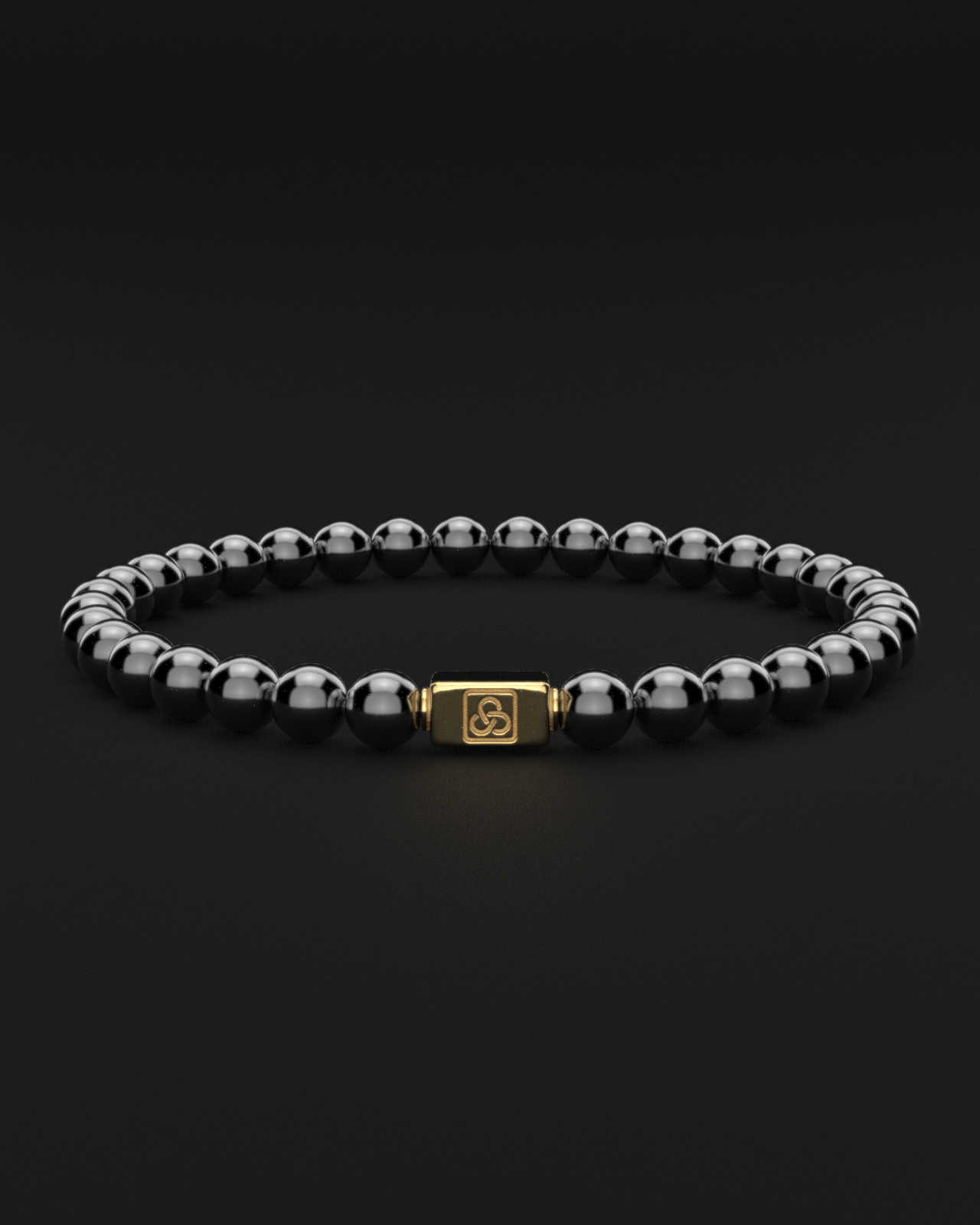 Bracciale in ematite 6mm | Essenziale