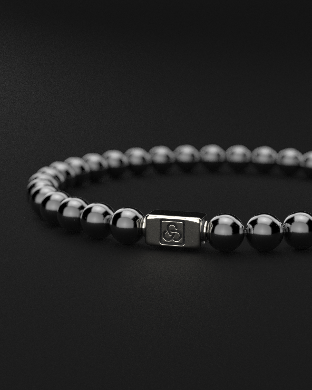 Bracciale in ematite 6mm | Essenziale