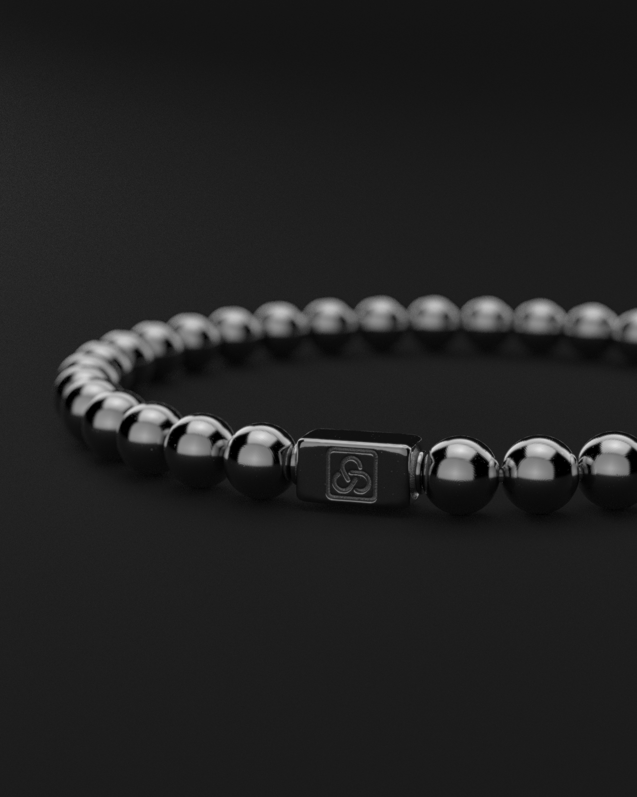 Bracciale in ematite 6mm | Essenziale