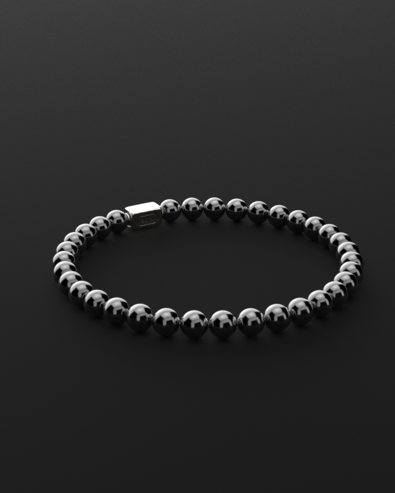 Bracciale in ematite 6mm | Essenziale