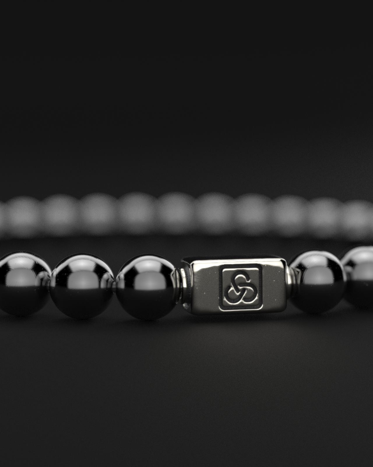 Bracciale in ematite 6mm | Essenziale