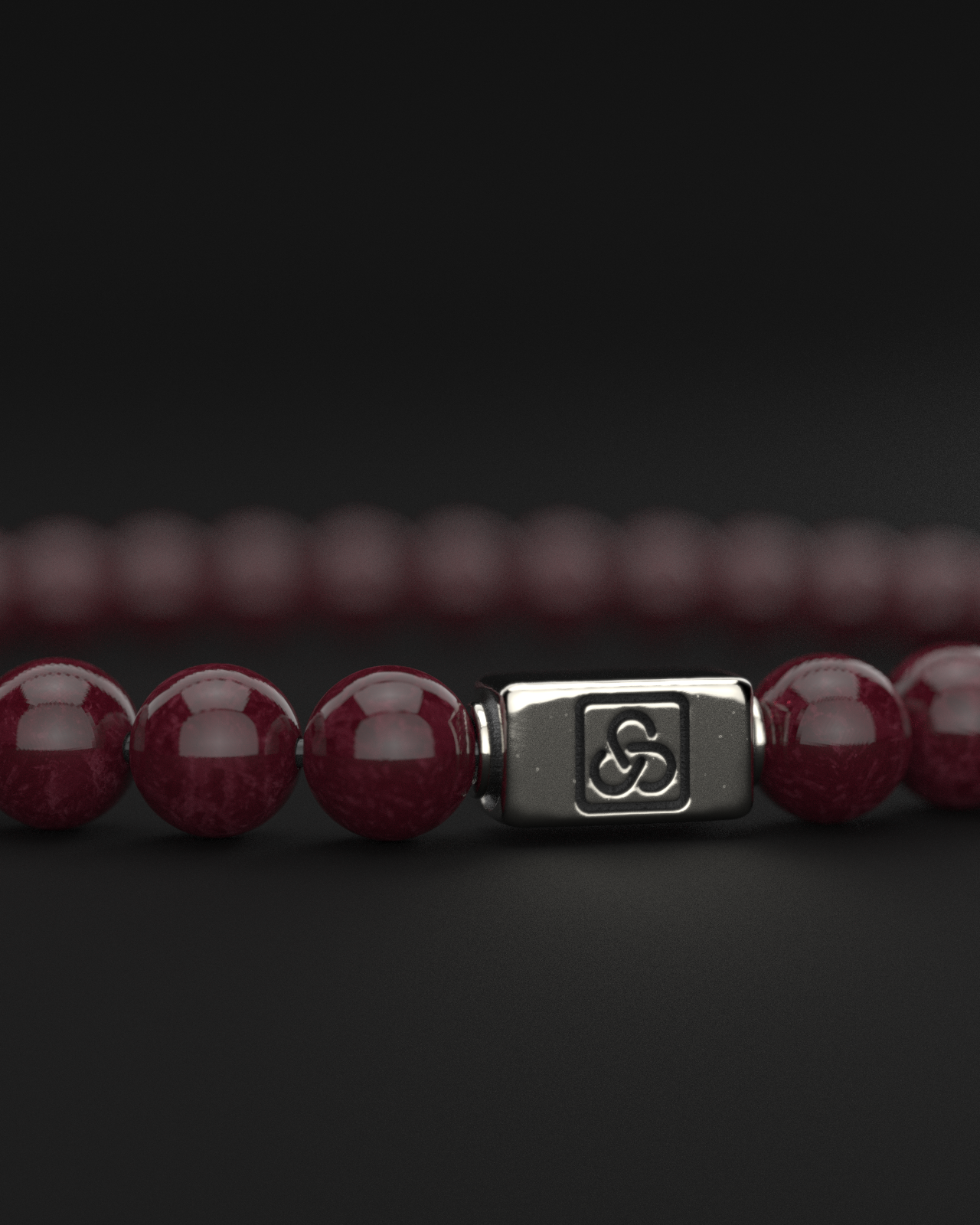 Red Garnet Bracelet 6mm | Essential