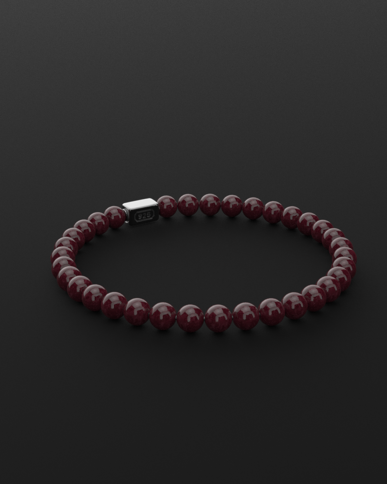 Red Garnet Bracelet 6mm | Essential