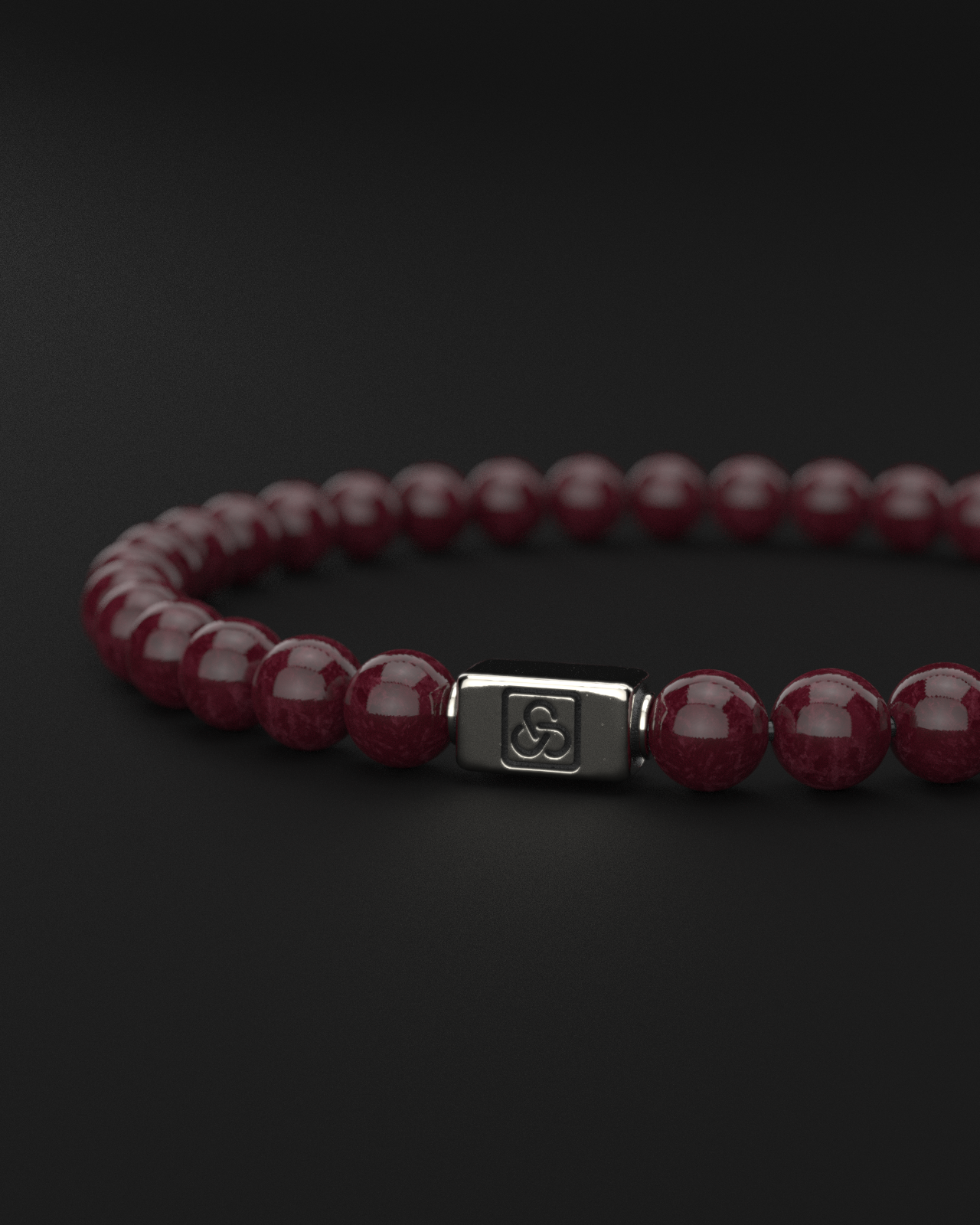 Red Garnet Bracelet 6mm | Essential