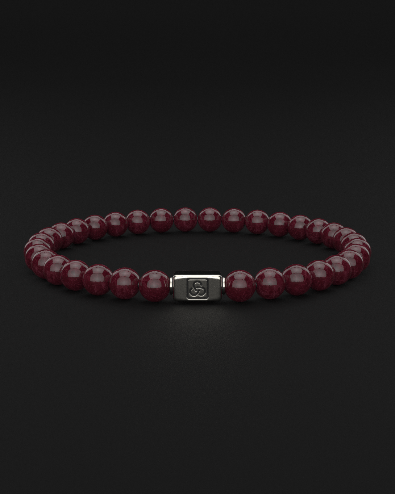 Red Garnet Bracelet 6mm | Essential