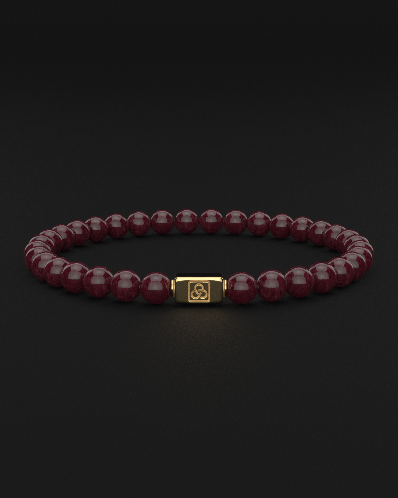 Red Garnet Bracelet 6mm | Essential